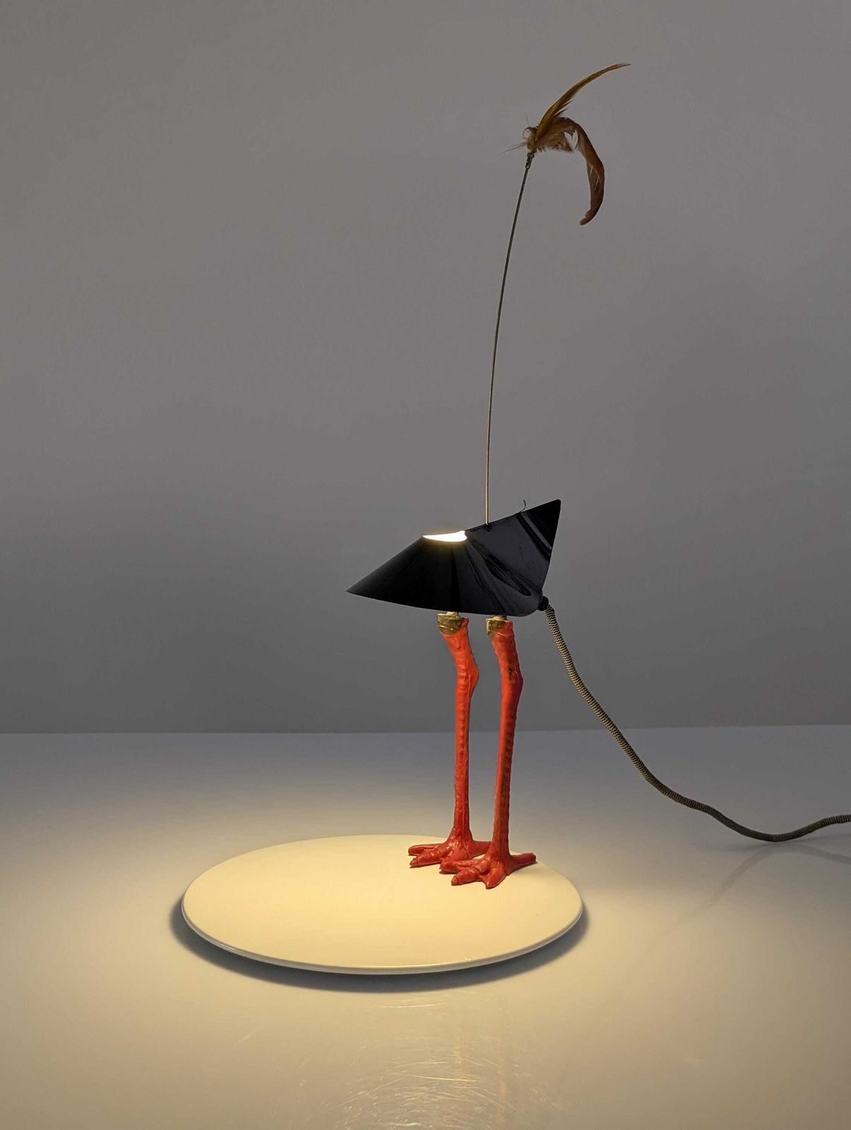 Lampe de table Ingo Maurer Bibibibi, signée, années 1980 photo Luminaires