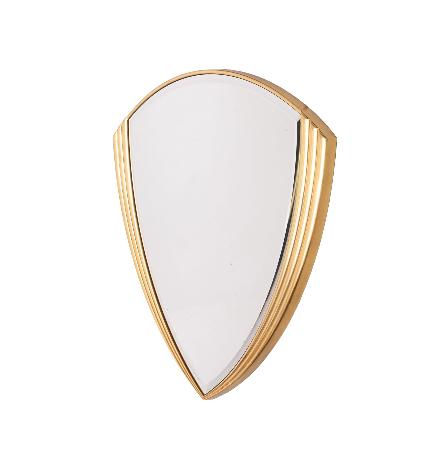 Deknudt Gold Art Deco Wall Mirror  1970s Belgium photo Home Decor