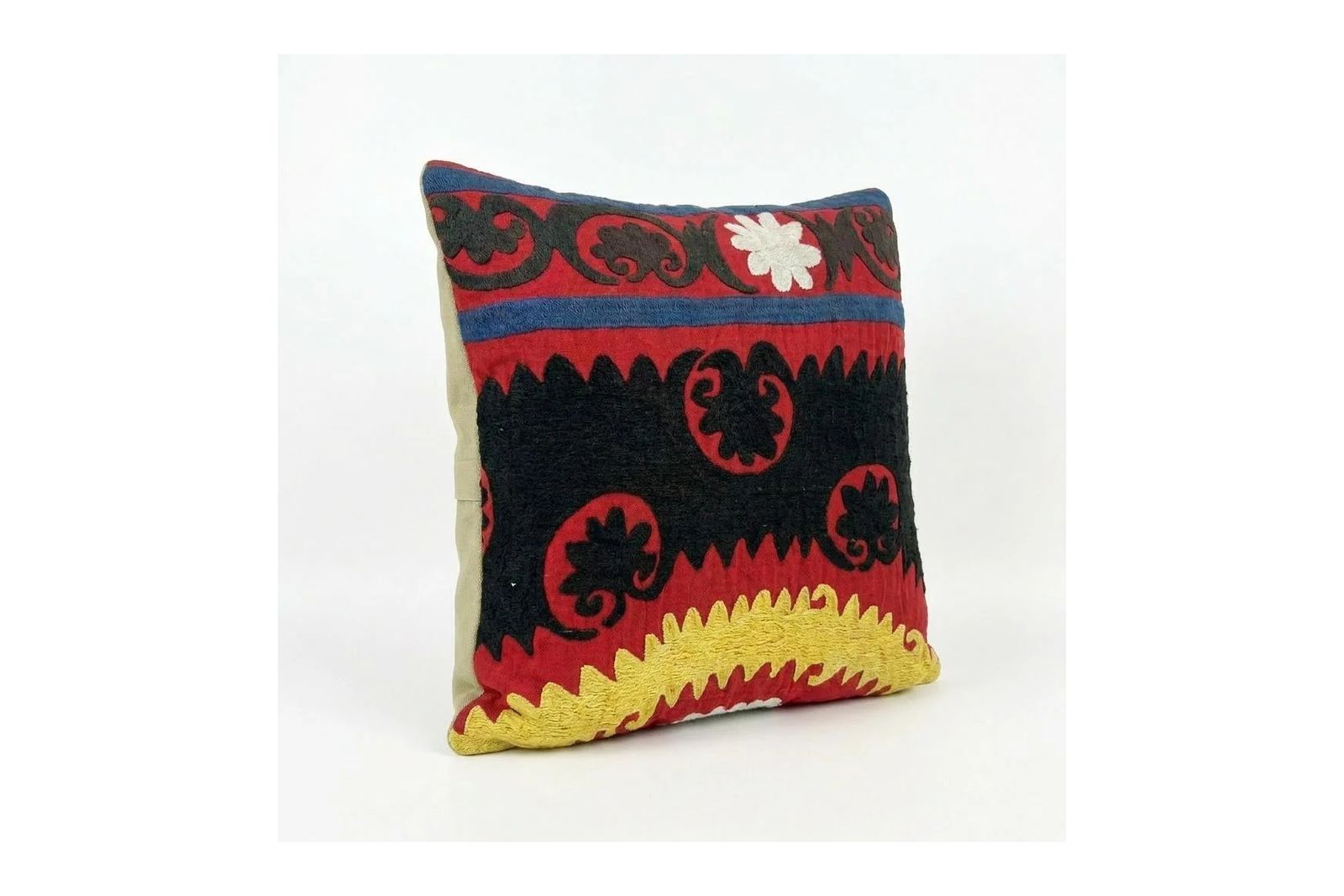 Met de hand geborduurd Suzani kussenhoes 33 x 33 cm photo furniture