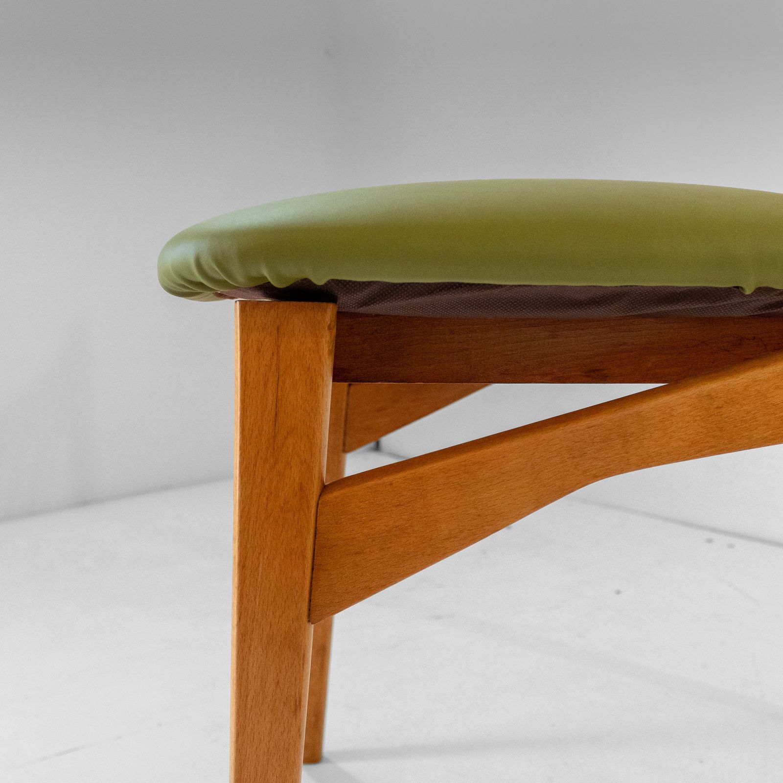 photo furniture Four Mid Century Modern Italian Wood Dining Chairs In The Style Of Ico Parisi