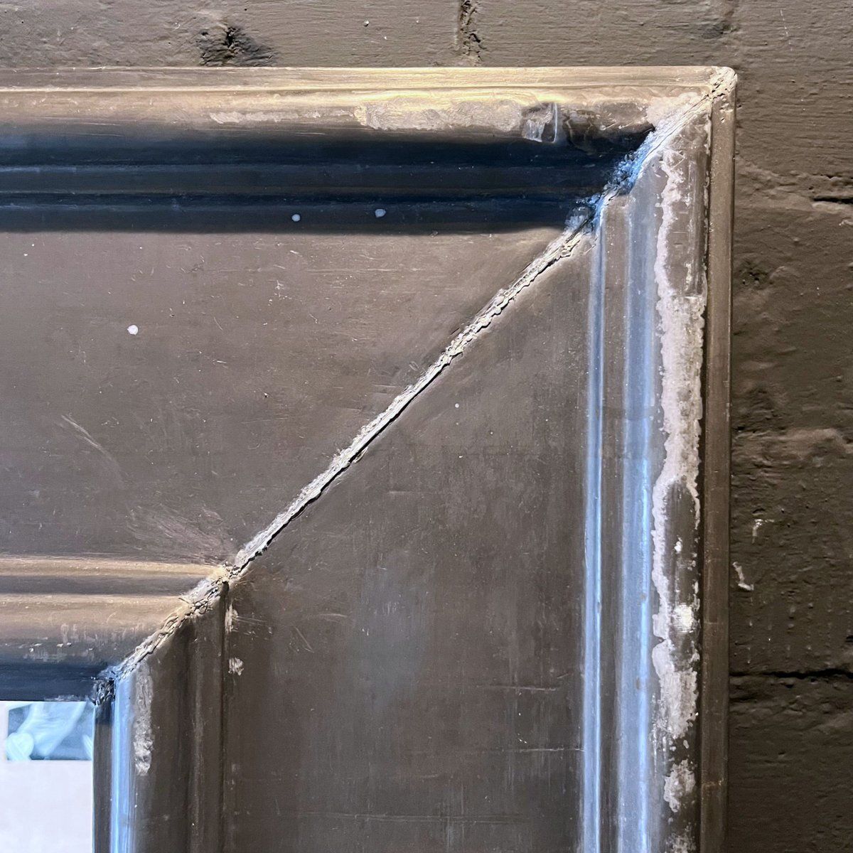 Flamant Mirror With Curved Frame Made Of Zinc Sheet By Gunter Lambert photo 1442.0