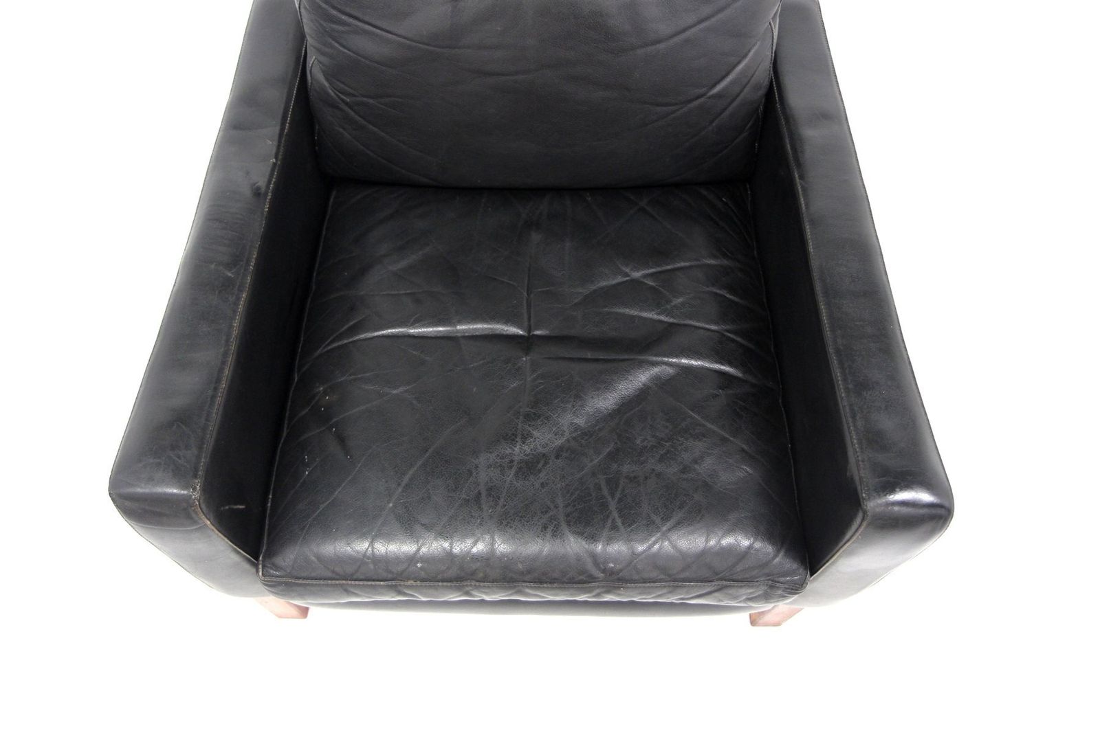 Fauteuil scandinave en cuir, Suède, 1960 photo 729.0
