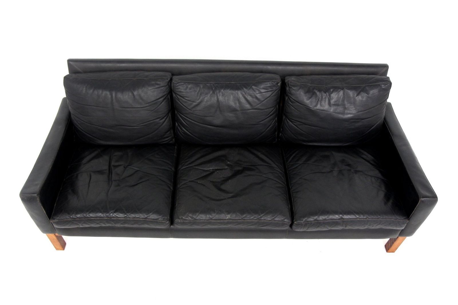 Three Seater Scandinavian Leather Sofa By Ulferts, Sweden, 1960 photo 1545.0