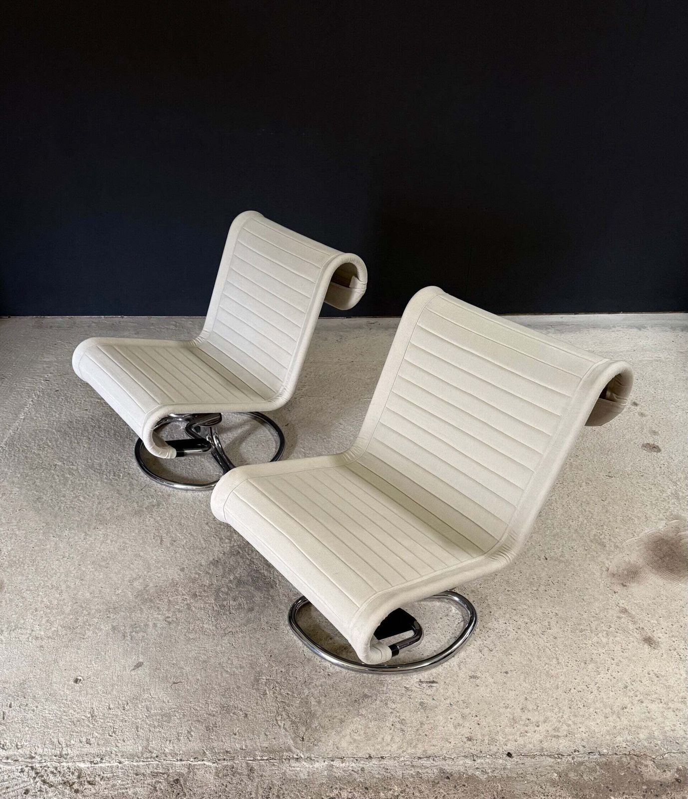 Mcm Design "Spaghetti" Lounge Chairs By Jan Dranger & Johan Huldt For Ulferts Fabriker, 1970's photo vinterior