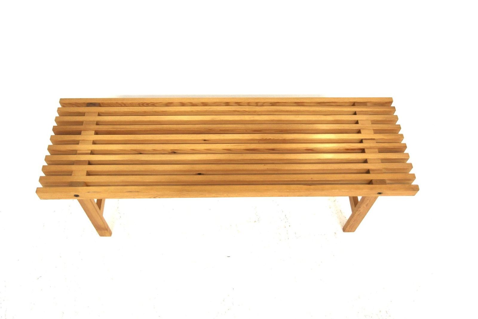 Scandinavian Pine Bench, Sweden, 1960 photo for sale