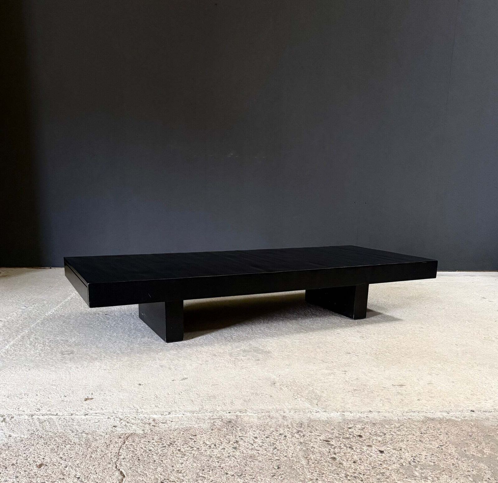 Postmodern Design Black Bamboo Coffee Table By Axel Vervoordt photo furniture