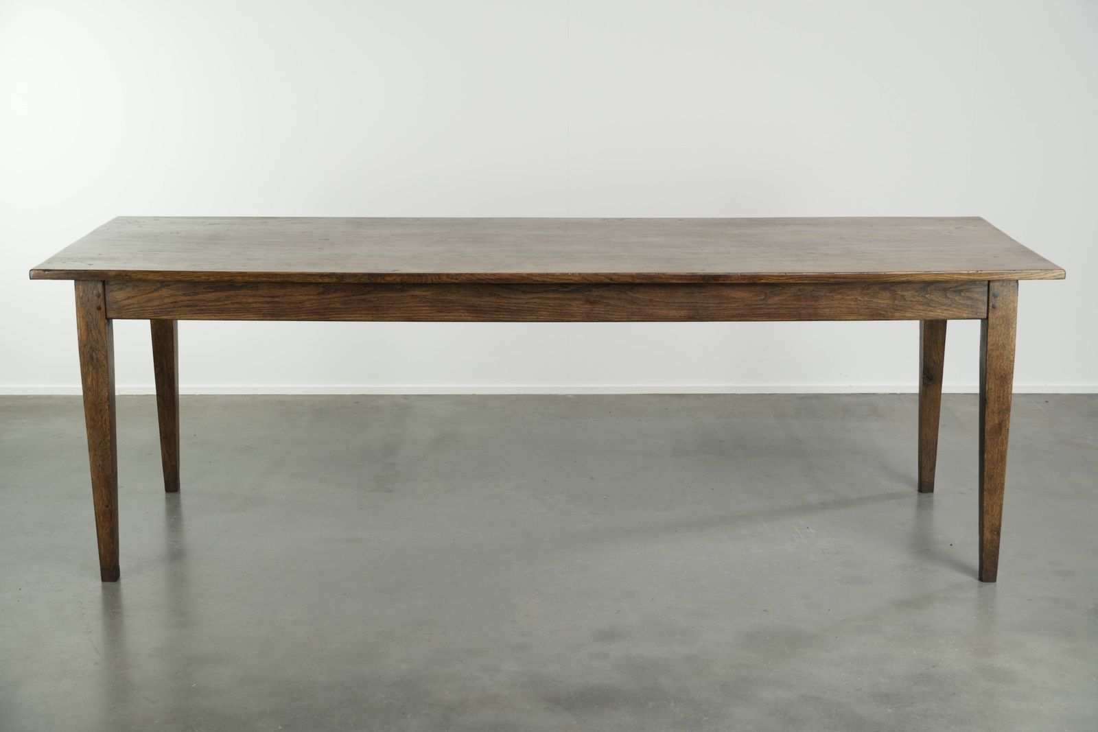 Beautiful French Farmhouse Dining Table From The Early/Mid 19th Century Made Of Solid Oak With 2 Drawers. photo 3001.0