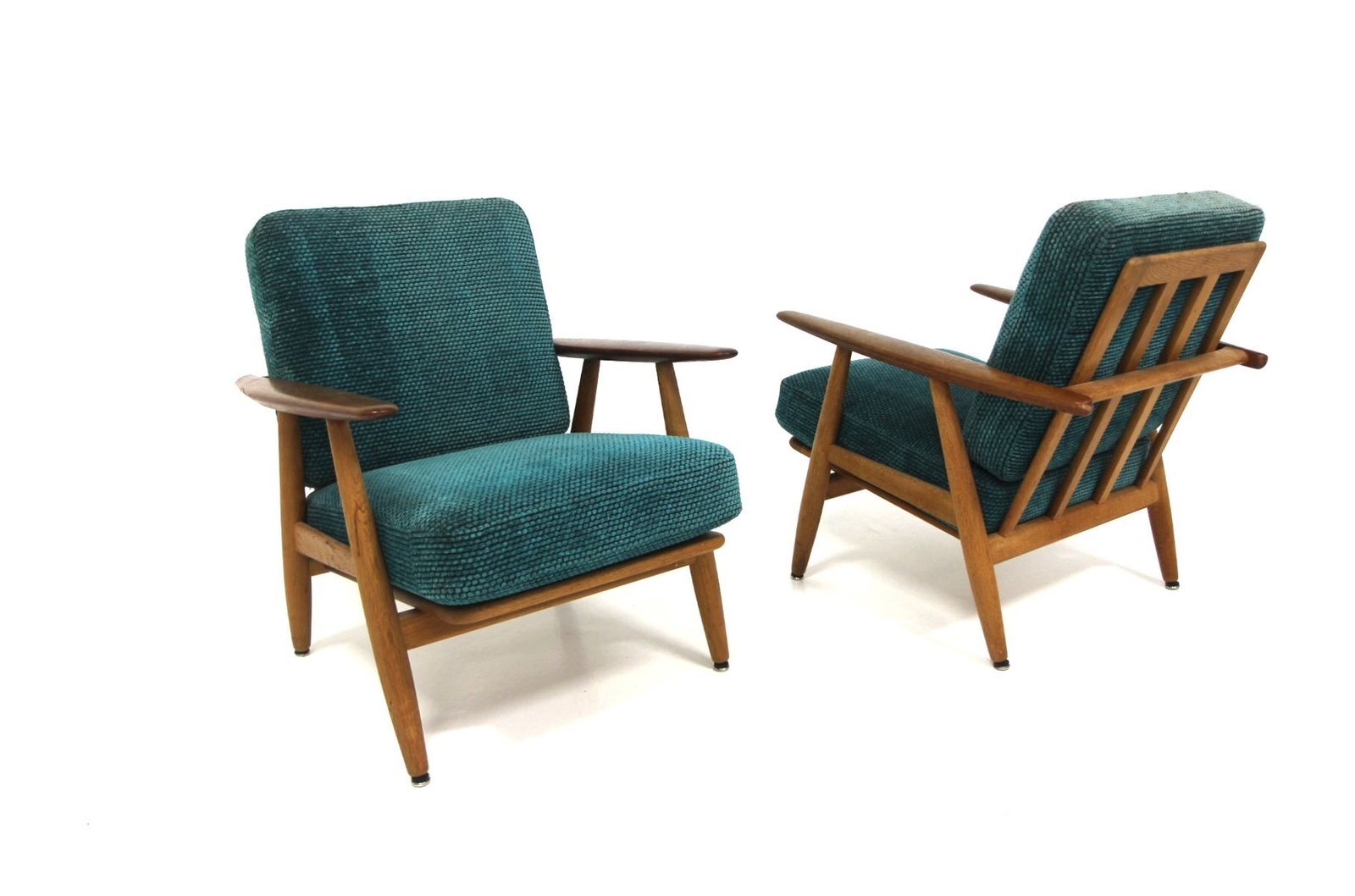 Fauteuil Cigar GE 240 par Hans J. Wegner, Danemark, 1960, lot de 2