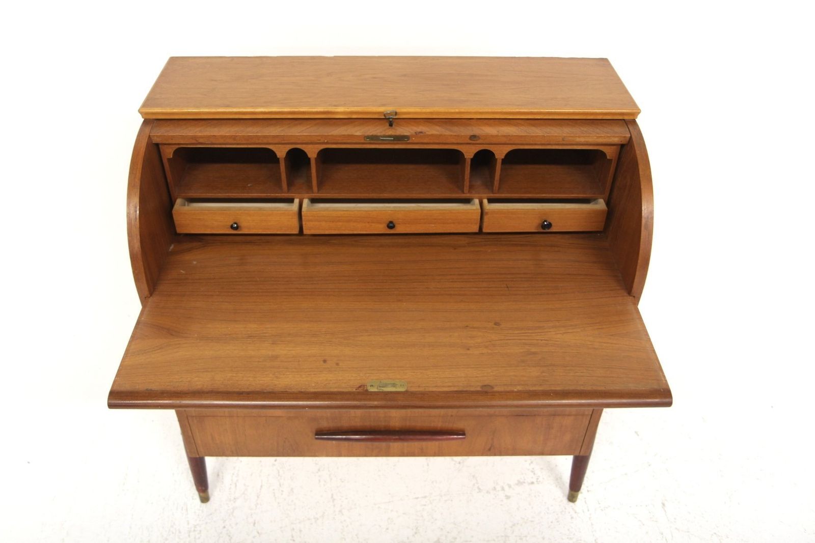 Scandinavian Teak Secretary, Bröderna Gustafssons, Sweden, 1960 photo Furniture