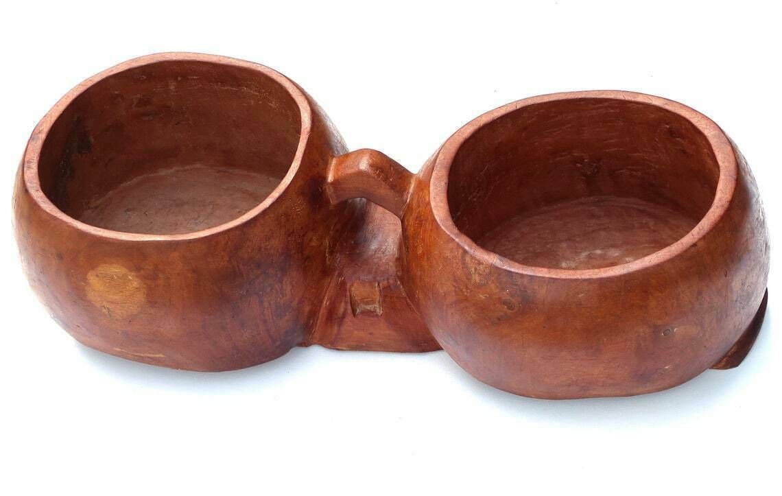 Huge African Wood Planter, 1970s / Stand, Display, Africa, Cactus Plant Holder, Boho Chic Furniture, Folk photo vinterior