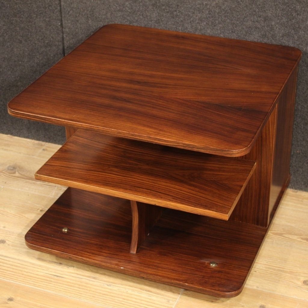 Italiaanse Design Salontafel in Hout uit de Jaren 70 photo Meubels