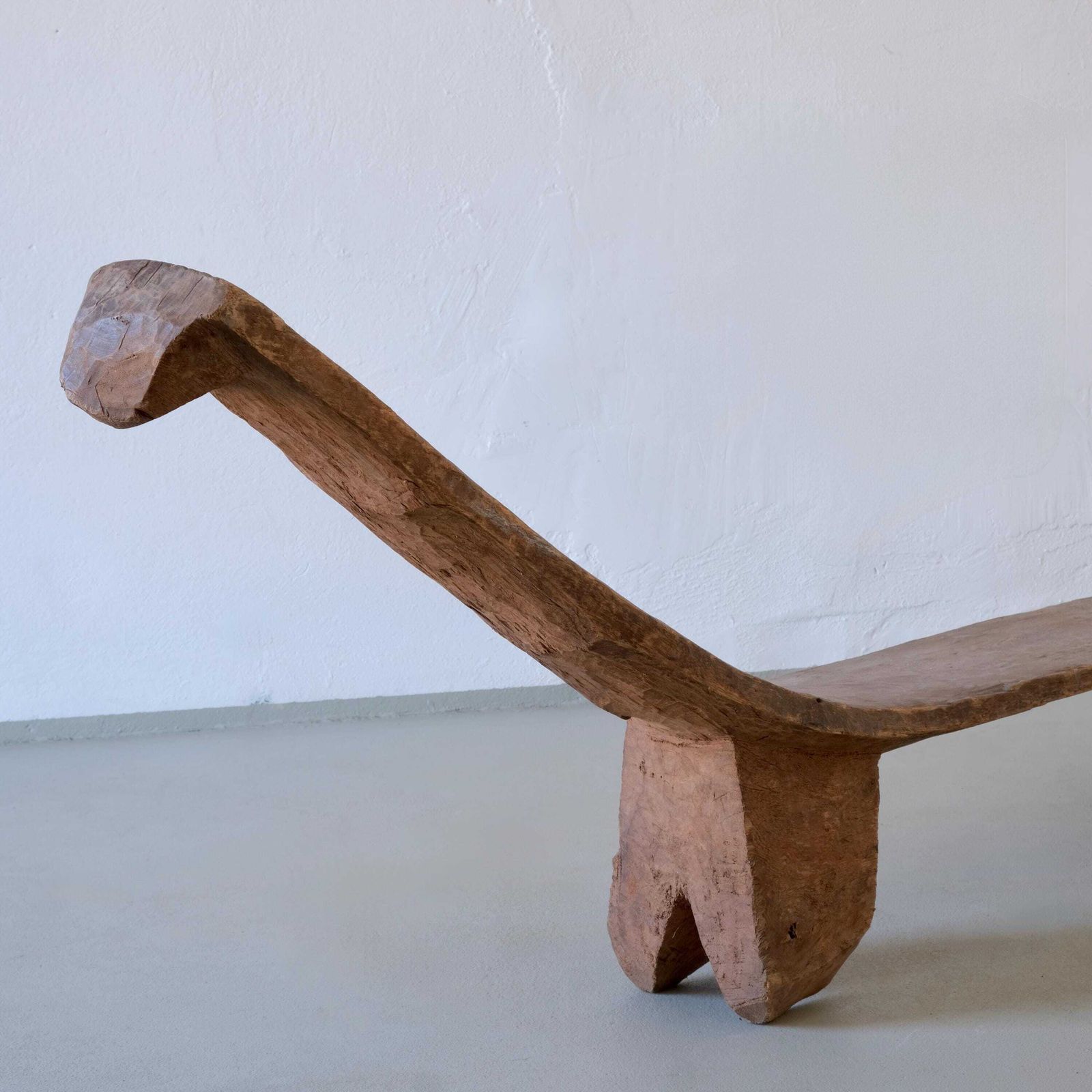Primitief Afrikaans gesneden houten laag sculptuurbank | Vintage photo Meubels