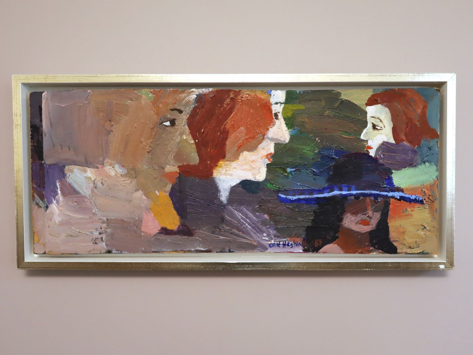 The Rumour , Oil Painting, 1980s