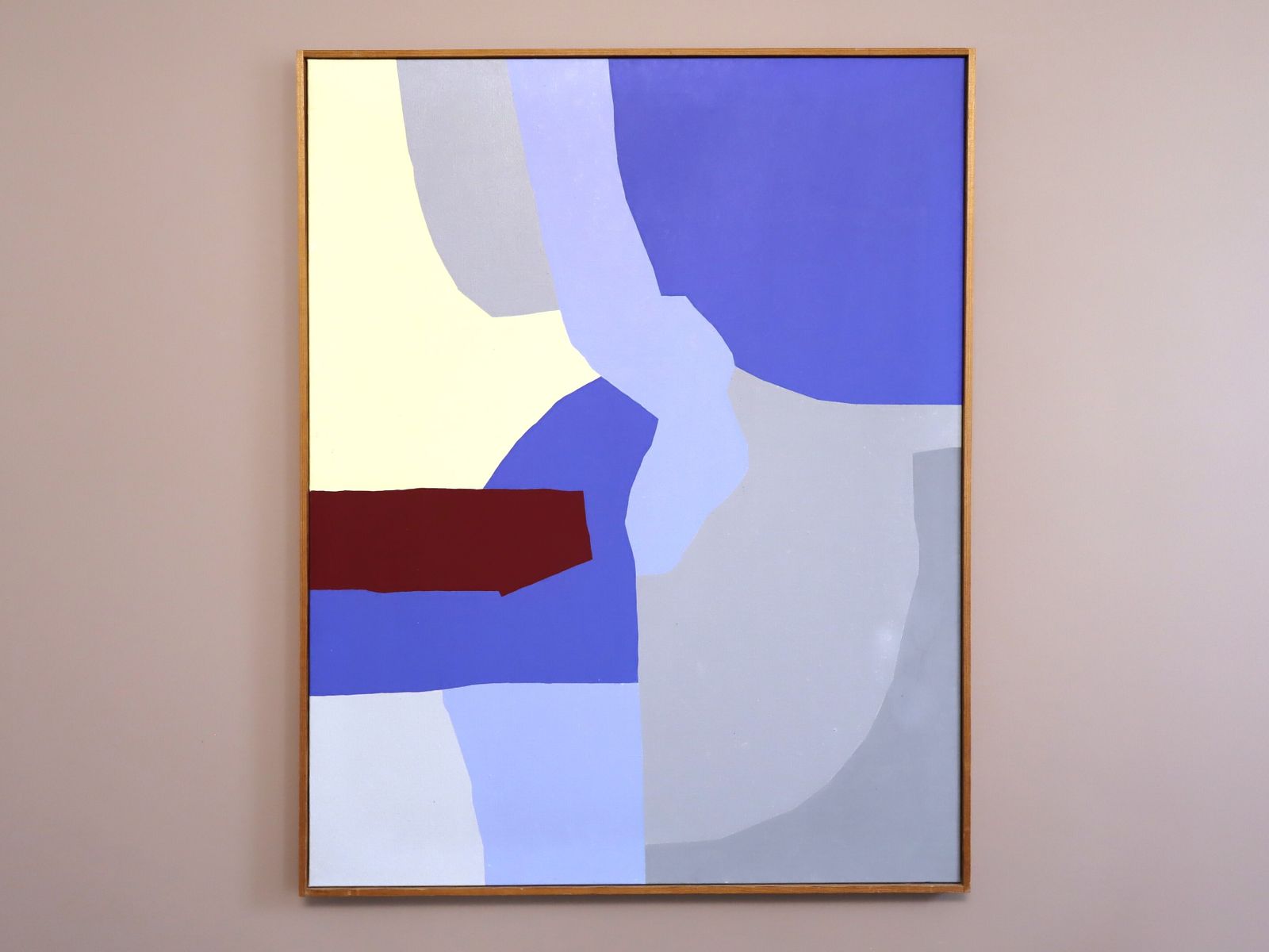 Boundaries In Blue, olieverfschilderij