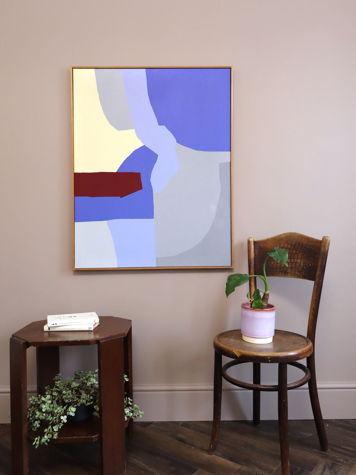 Boundaries In Blue, olieverfschilderij photo furniture