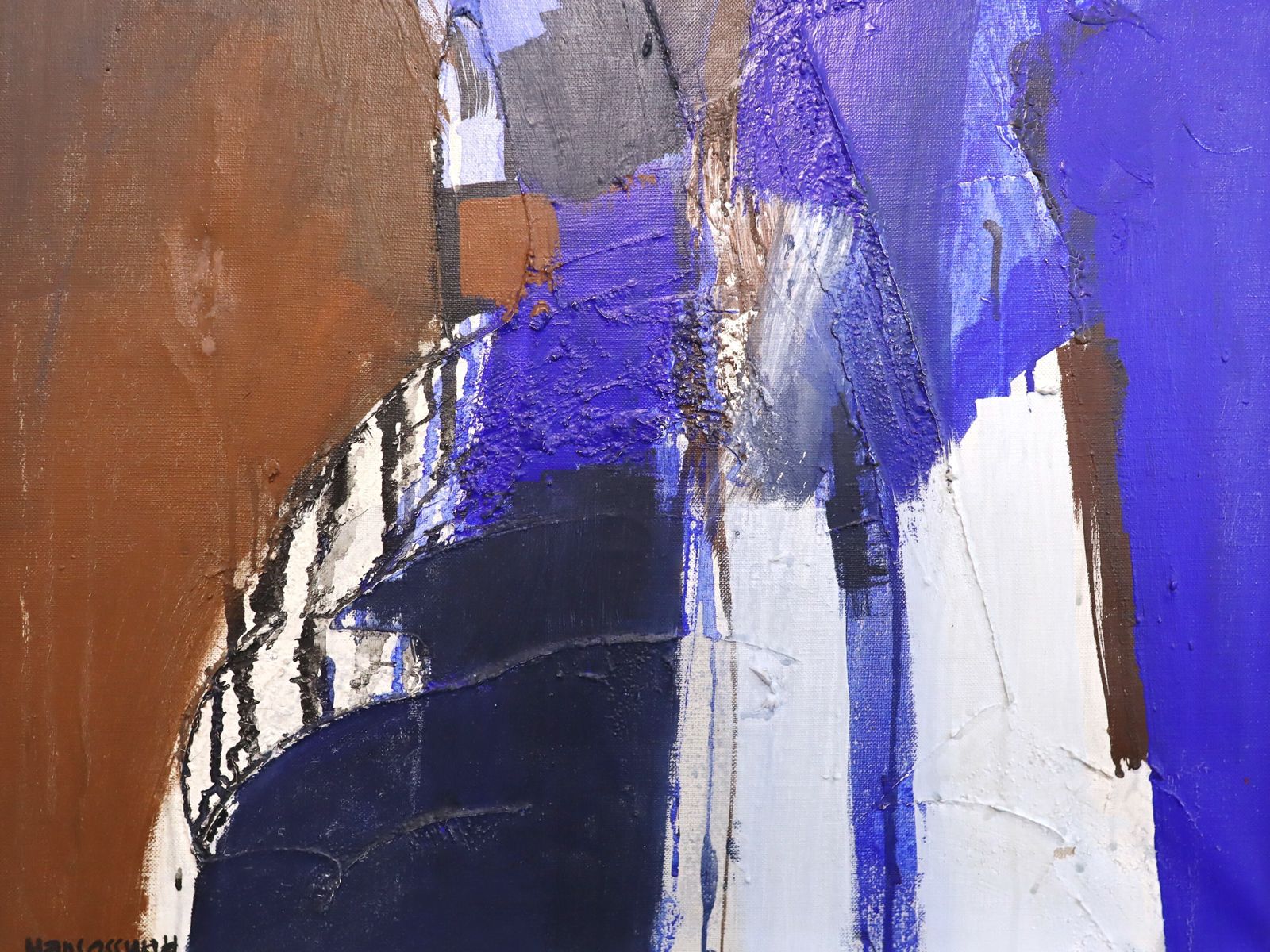 Blue Division, olieverfschilderij, midden 20e eeuw photo buy