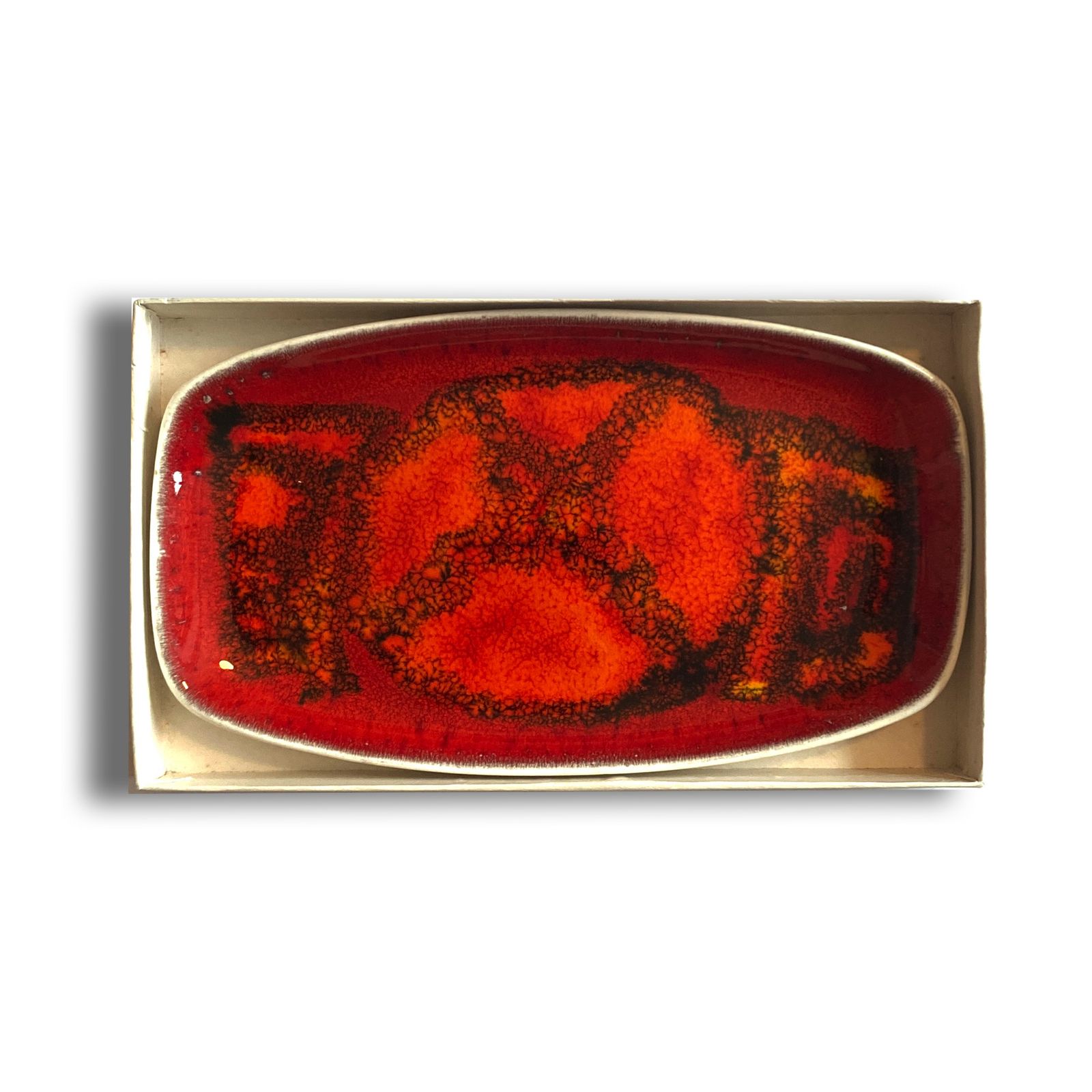 Poole Pottery Delphis 361 Pin Dish door Carol Cutler, Mid-Century Modern Engelse keramiek photo vinterior