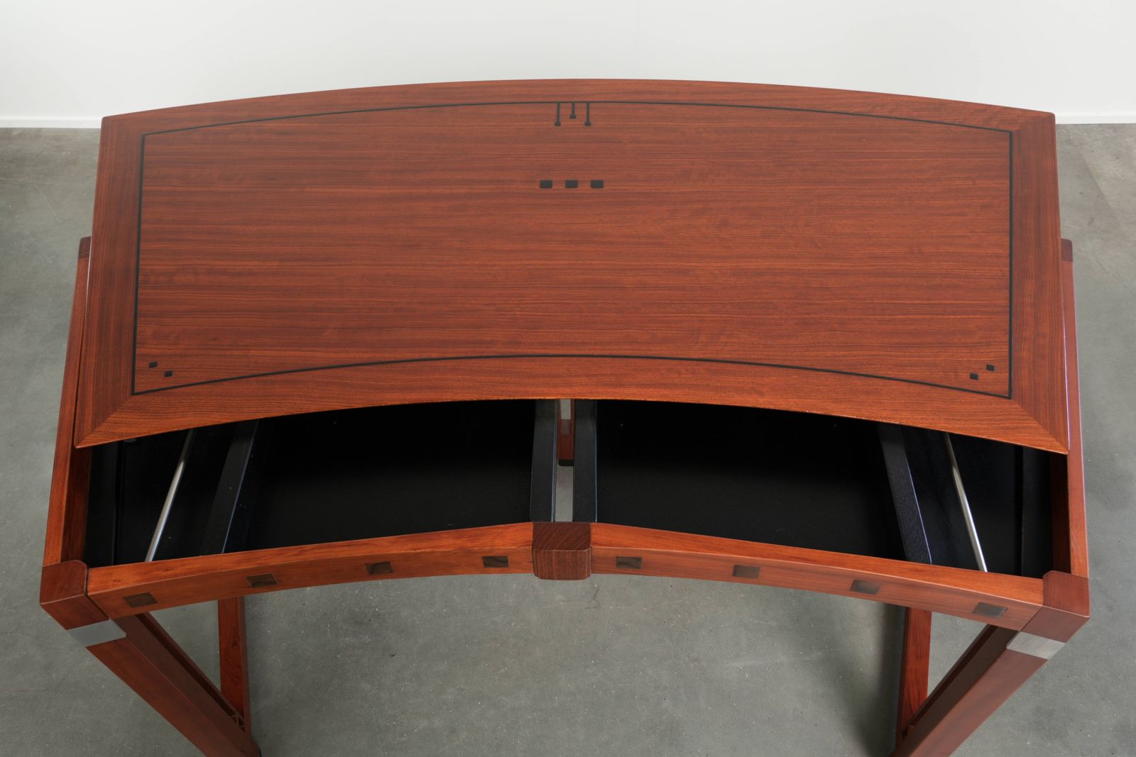 Very Nice Curved Writing Table In Art Deco Design photo buy