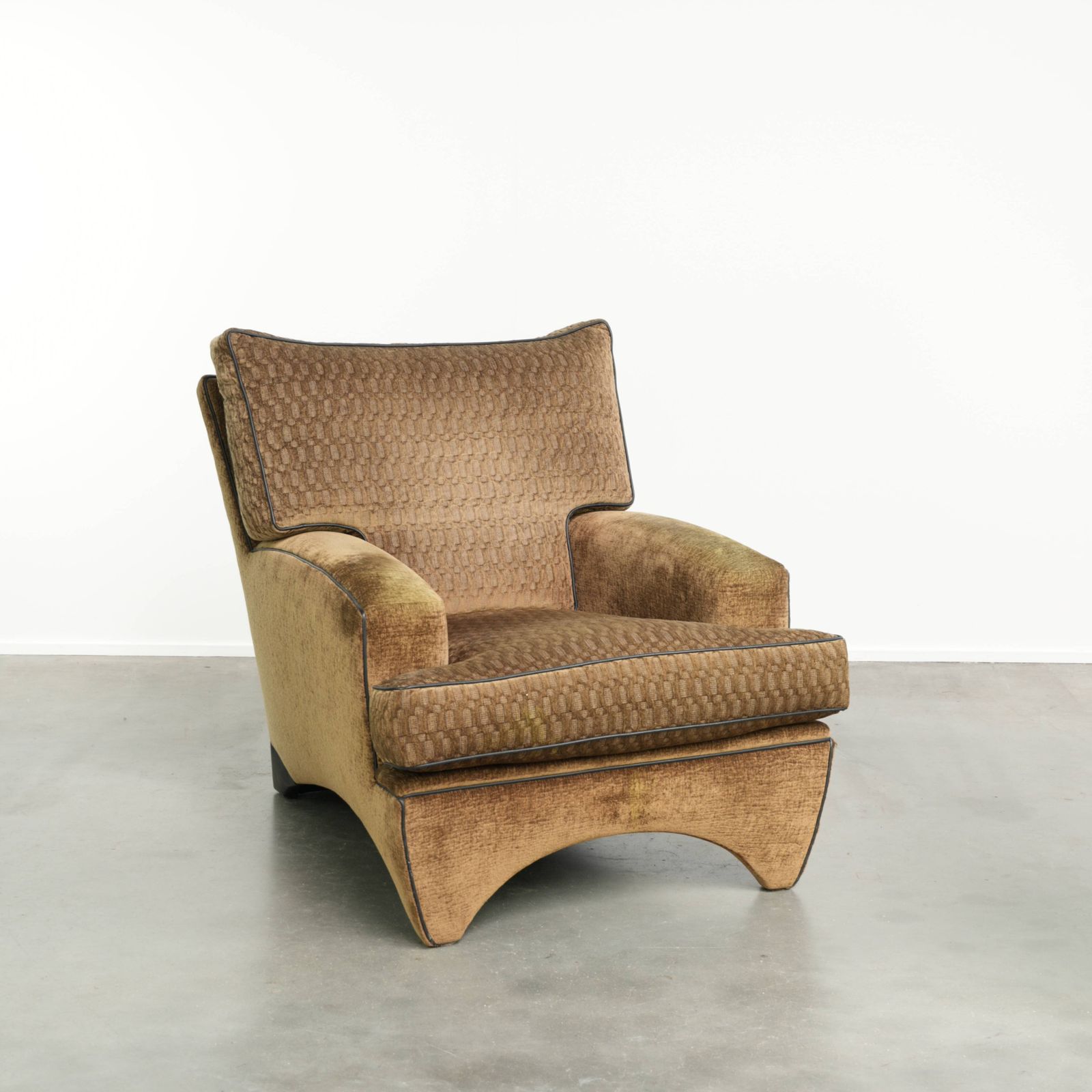 Art Deco Fauteuil met Stofbekleding van Bart Van Bekhoven