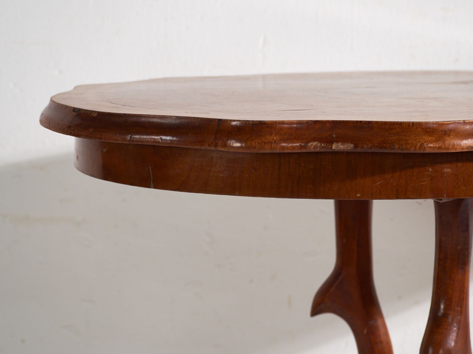 Antique Salon Table In Walnut Wood  Central Europe Circa 1880 photo 1053.0