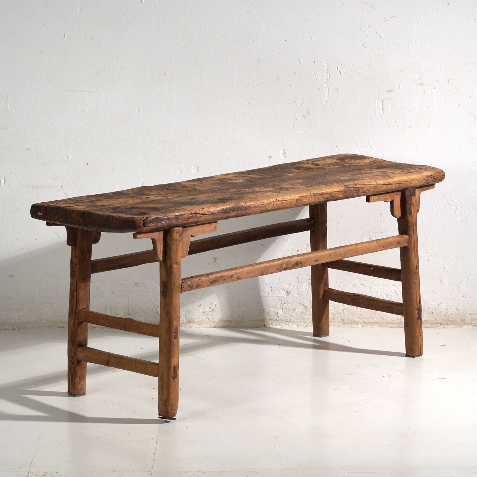 Antique Low Console Table In Pine Wood – China, Circa 1900