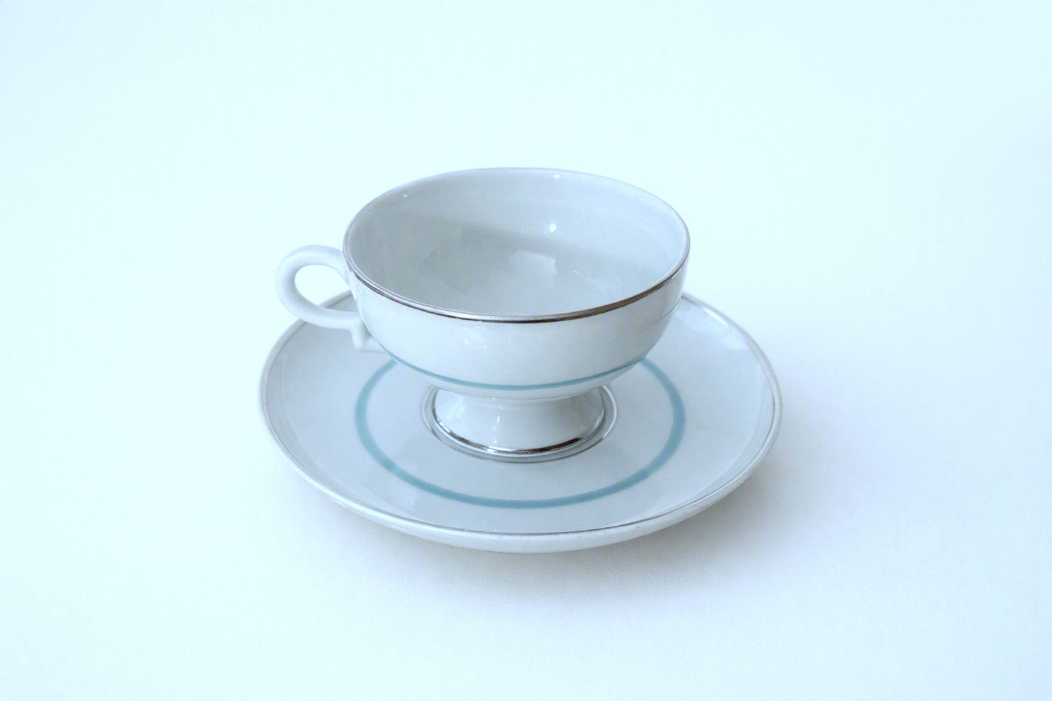 photo vintage Richard Ginori Tea / Coffee Porcelain Service Mod. Barbara / Gio Ponti 1930