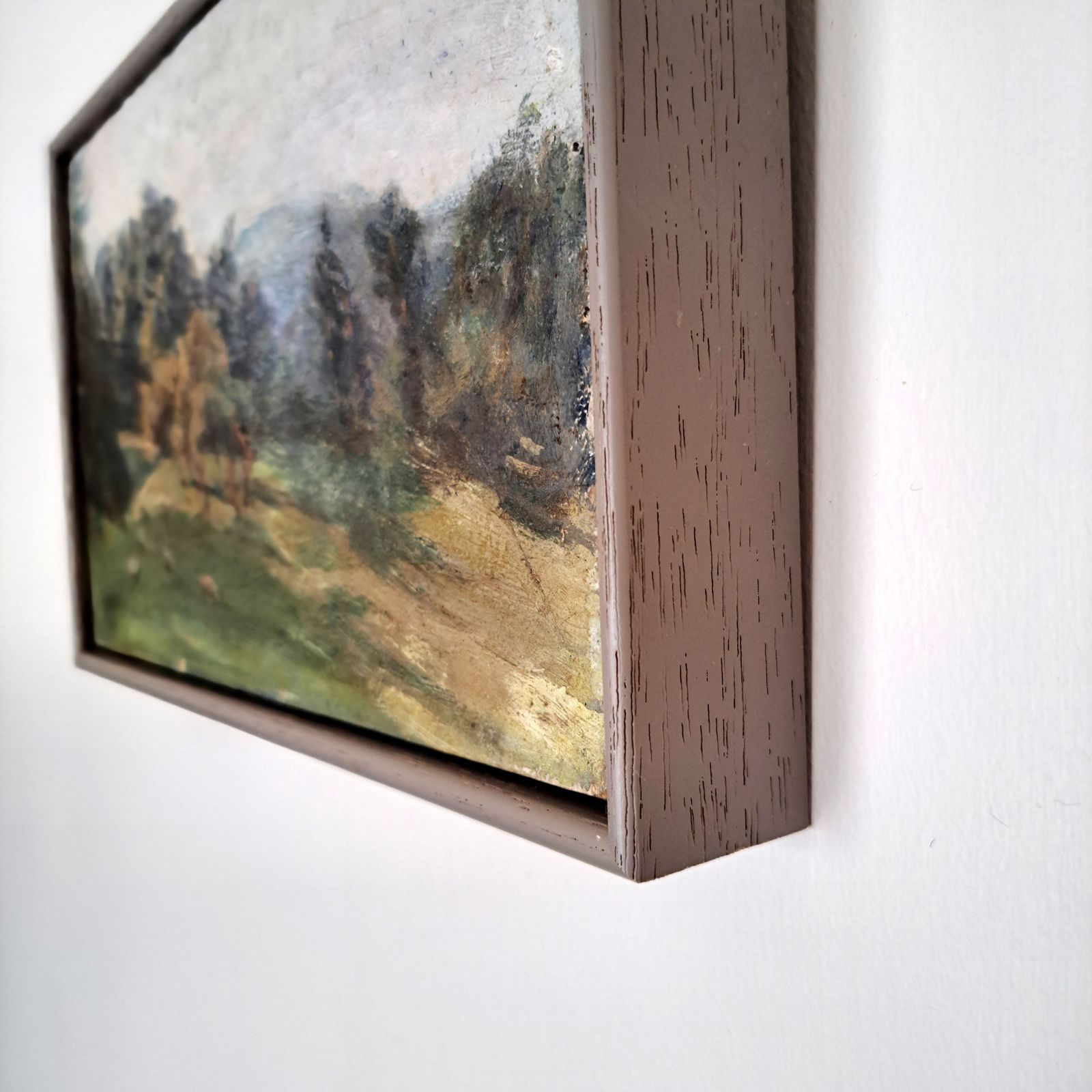 Small Oil Painting Of A Rural Landscape photo Art
