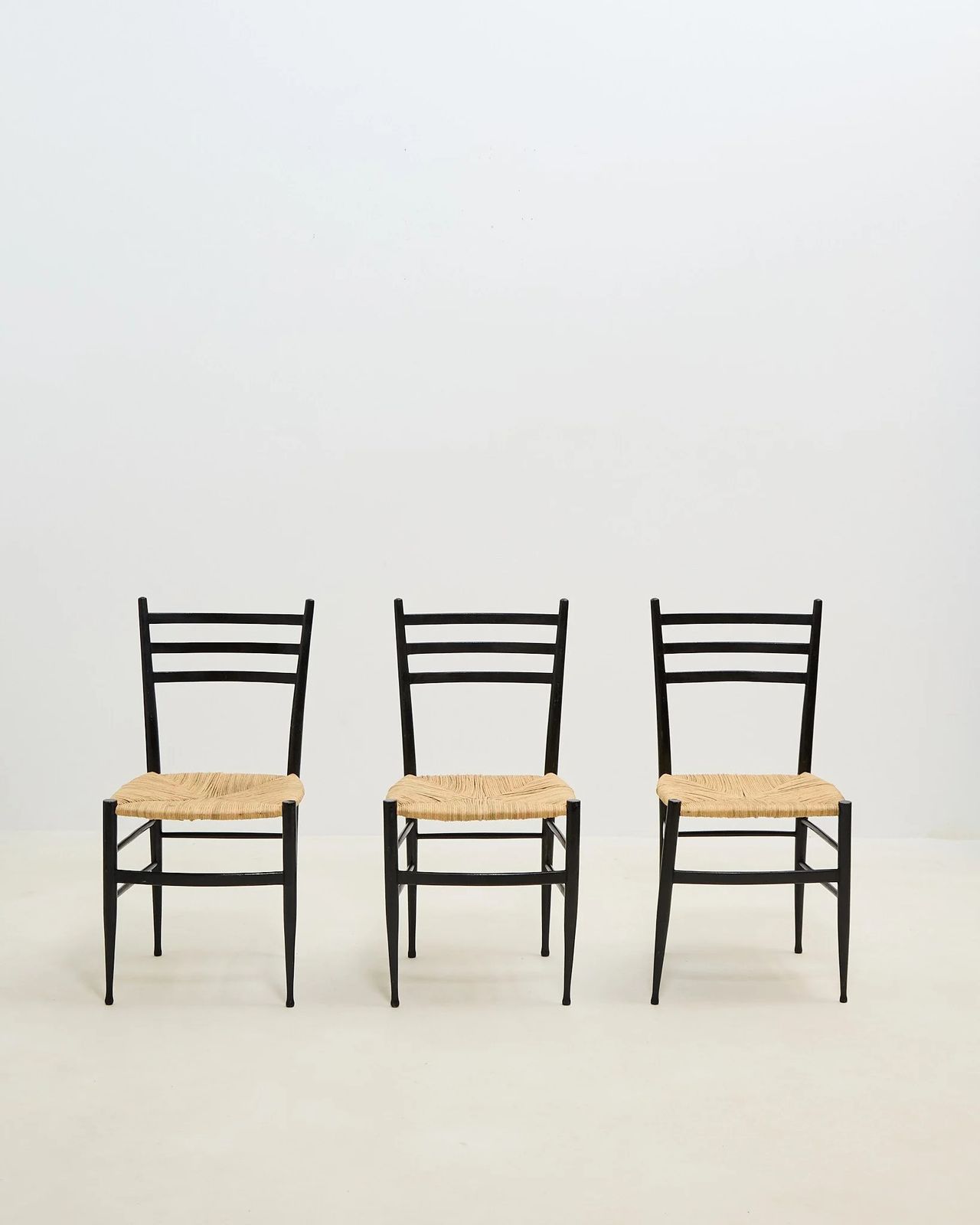 Gio Ponti Style Chairs X 6, 1950s photo 795.0