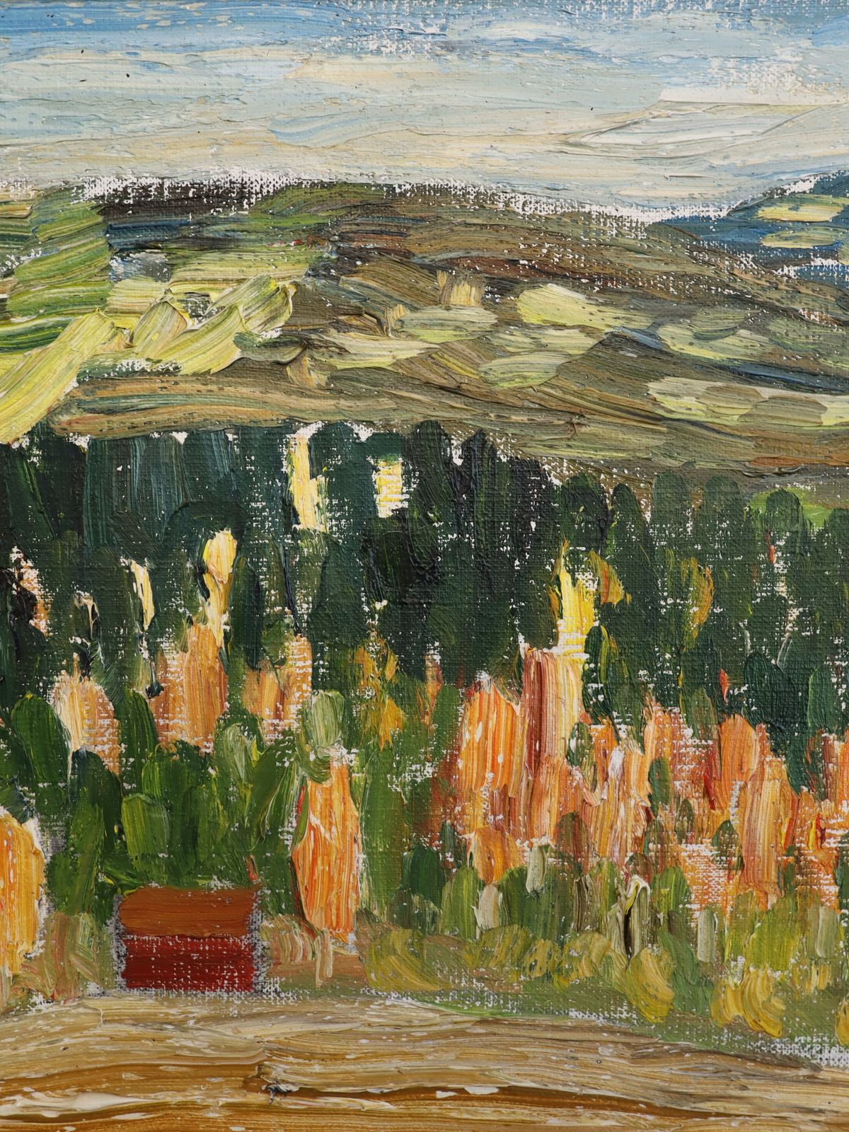 The Hills Beyond, olieverfschilderij, jaren 1970 photo 490.0