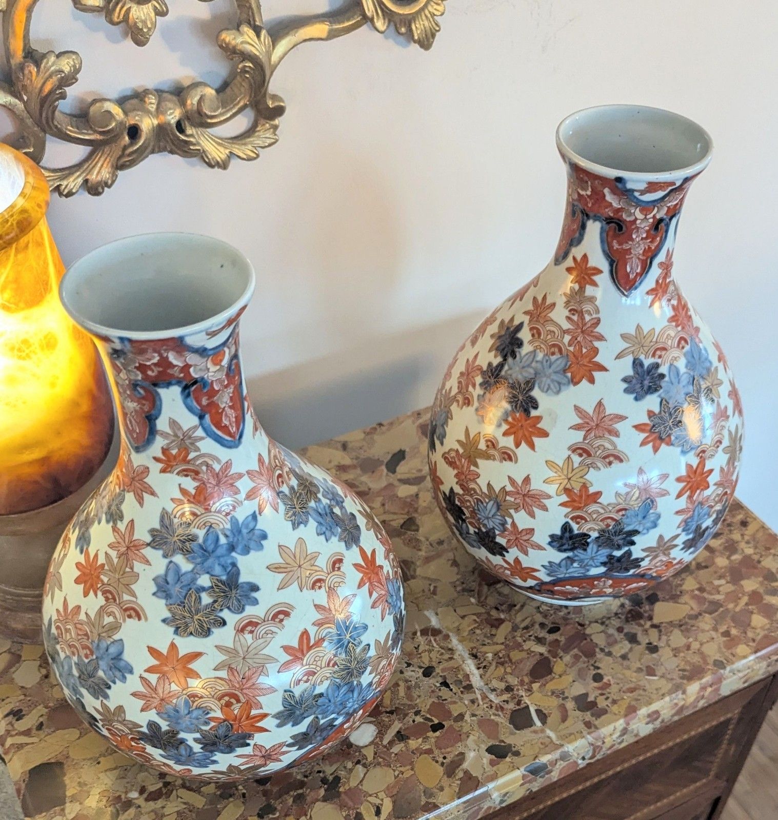 Pair Japanese Imari Vases Meiji Period 1868 1912 Delivery Available 0376 photo furniture