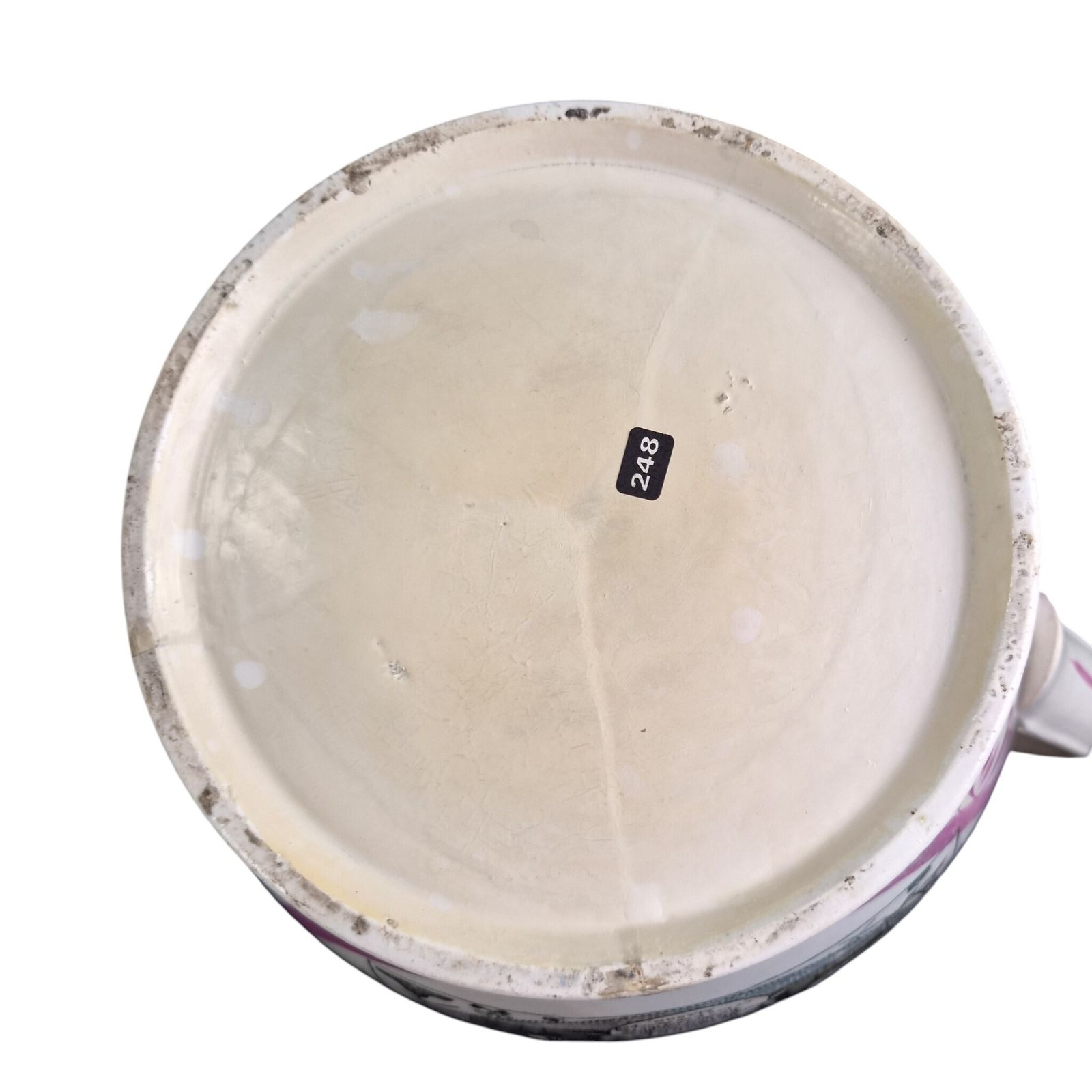 photo vinterior Sunderland roze lustre pearlware vrijmetselaarskan, ca. 1850