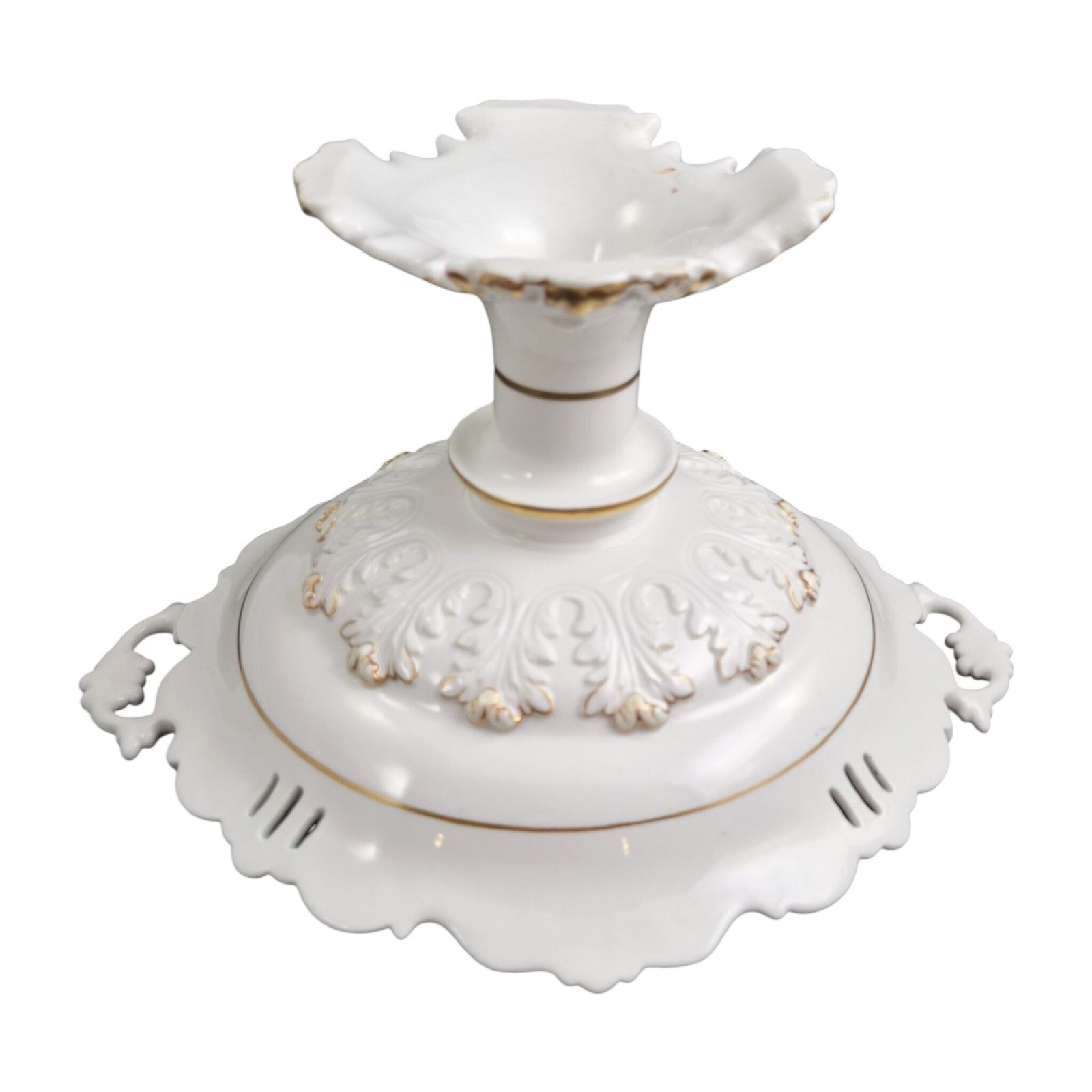 photo vinterior Coalport Turquoise Rococo Pedestal Bowl, C.1840–1850
