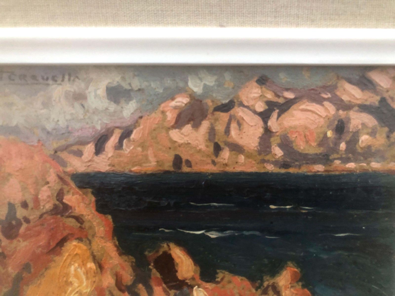 Joaquin Terruella Matilla Catalaans impressionistisch kustlandschap Mallorca, olieverfschilderij, Middellandse Zee, ca. 1920 photo Kunst