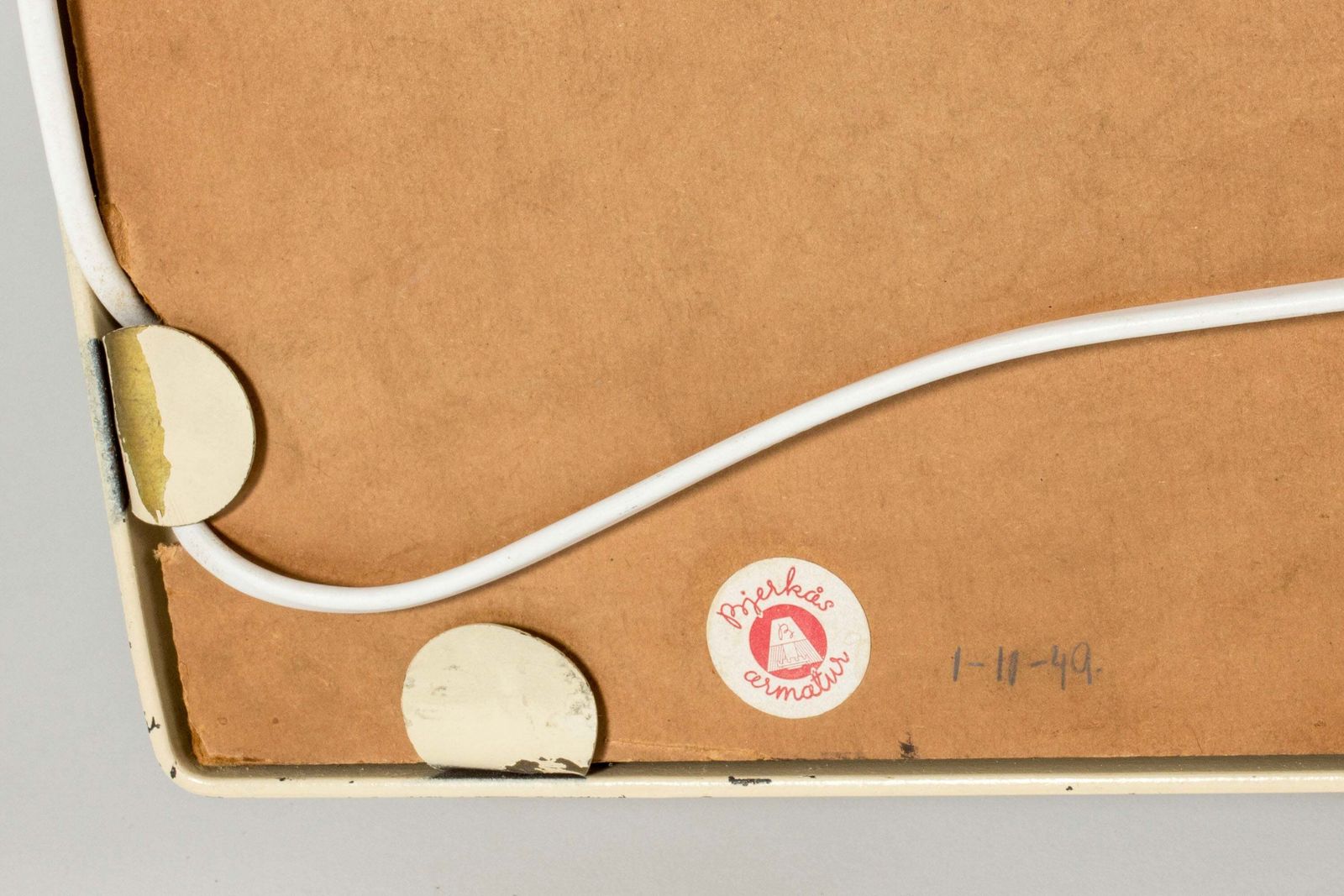 Woonaccessoires Swedish Modern wandspiegel van Bjerkås Armatur, Zweden, jaren 1940 photo
