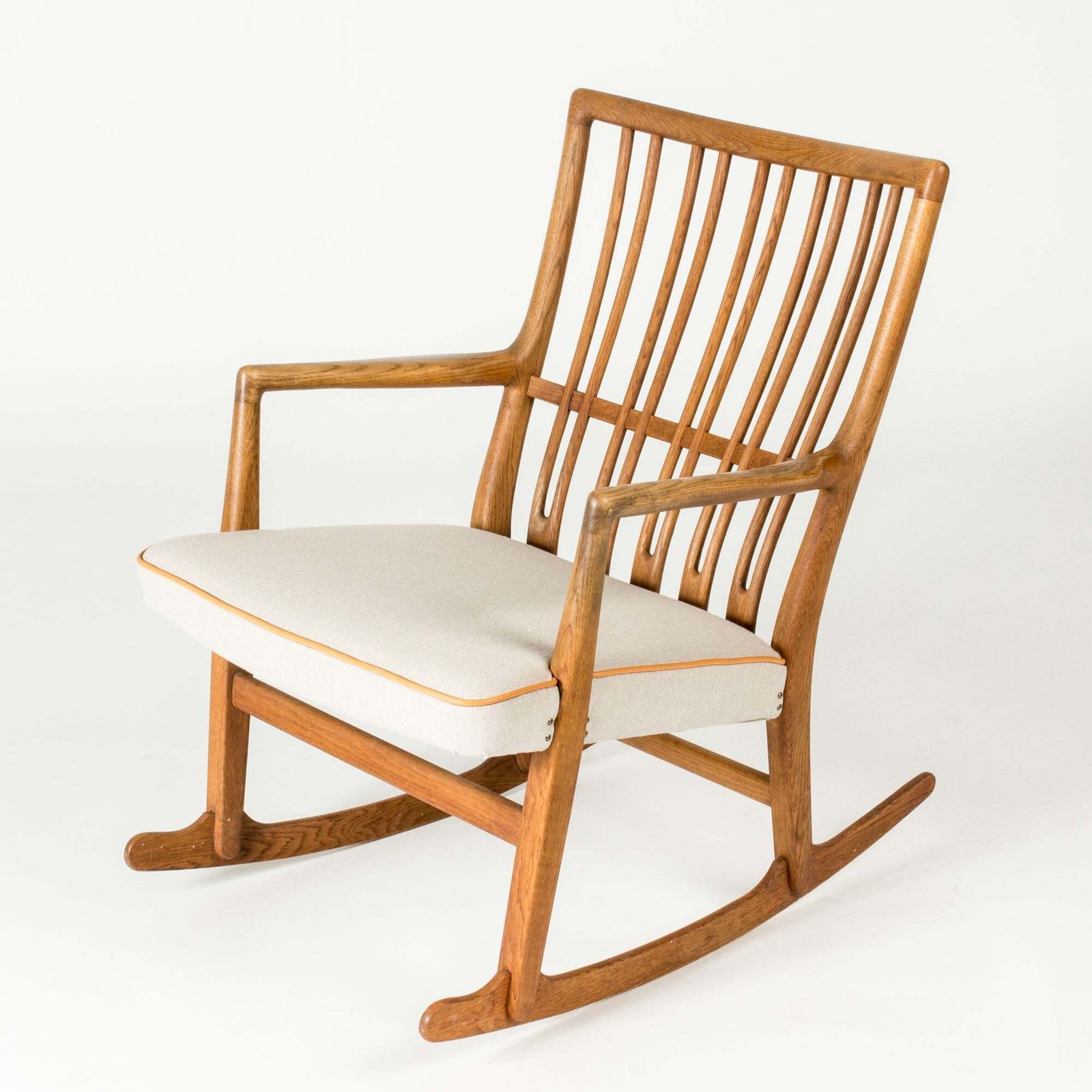 Mid-Century "Ml 33" Eiken Schommelstoel van Hans J. Wegner, Denemarken, jaren 1950 photo furniture