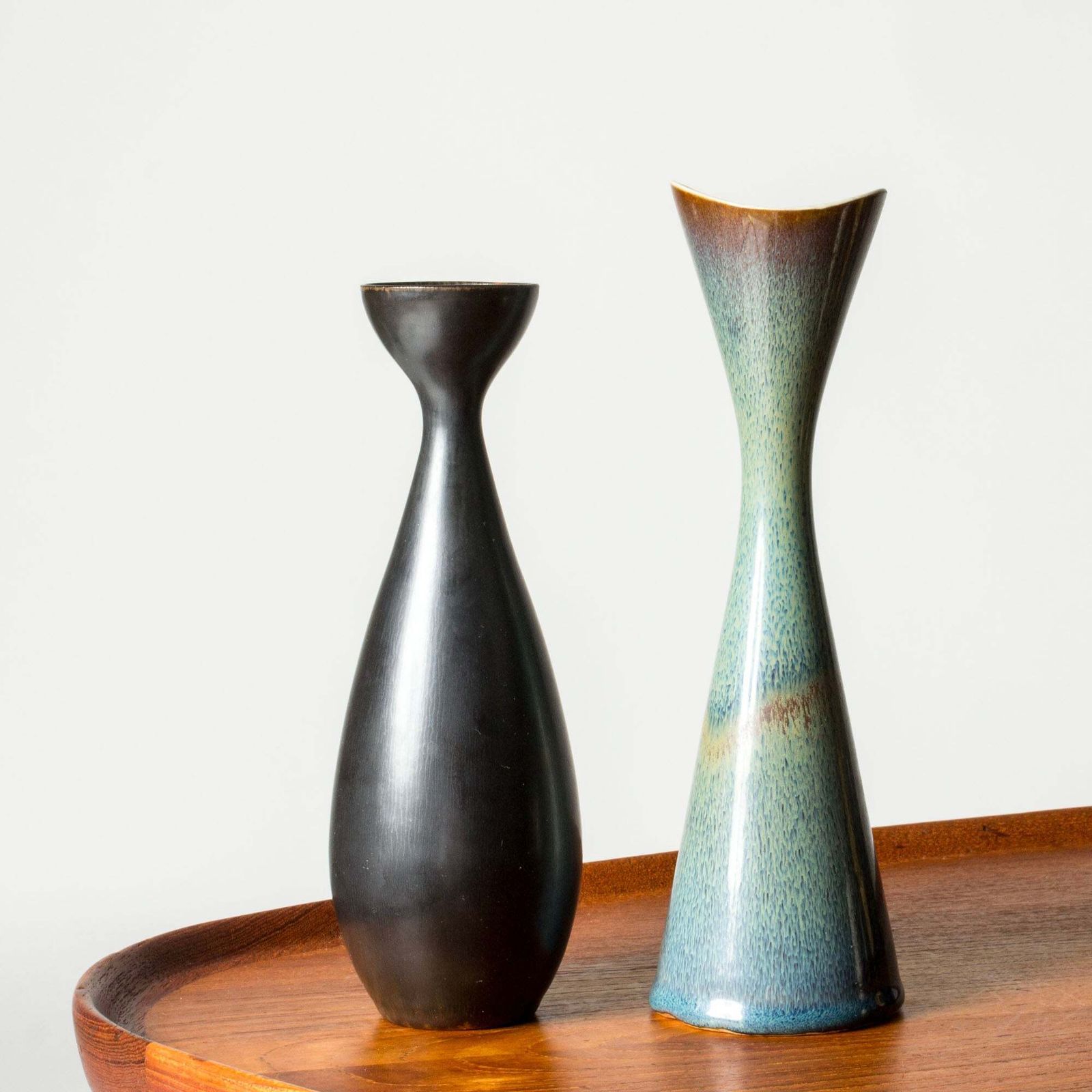 Vase en grès mid-century par Stig Lindberg, Gustavsberg, Suède, 1961 photo vintage