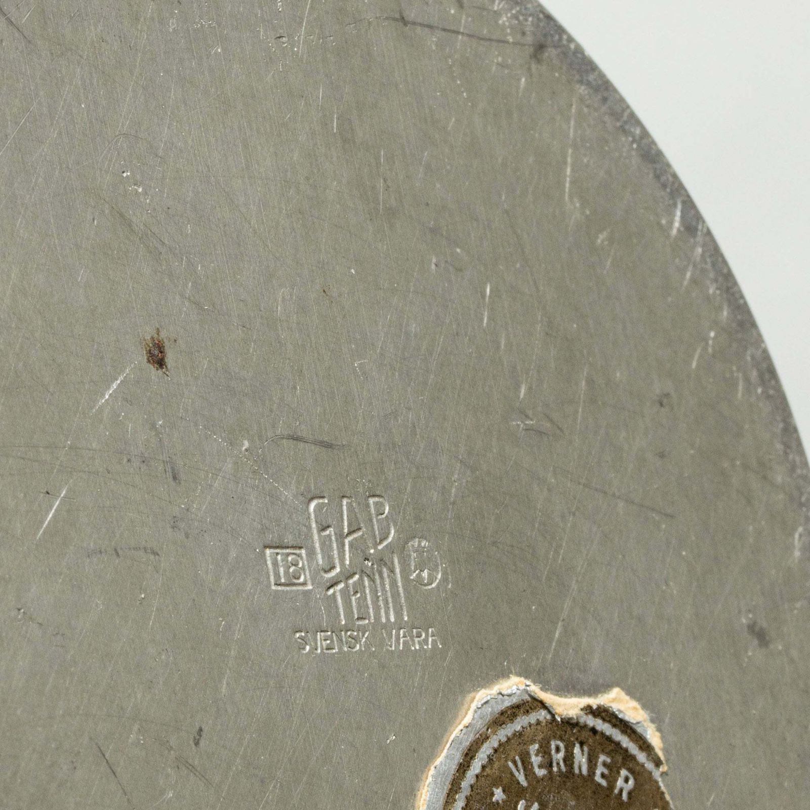 photo furniture Functionalist Lidded Pewter Box From Gab, Sweden, 1935