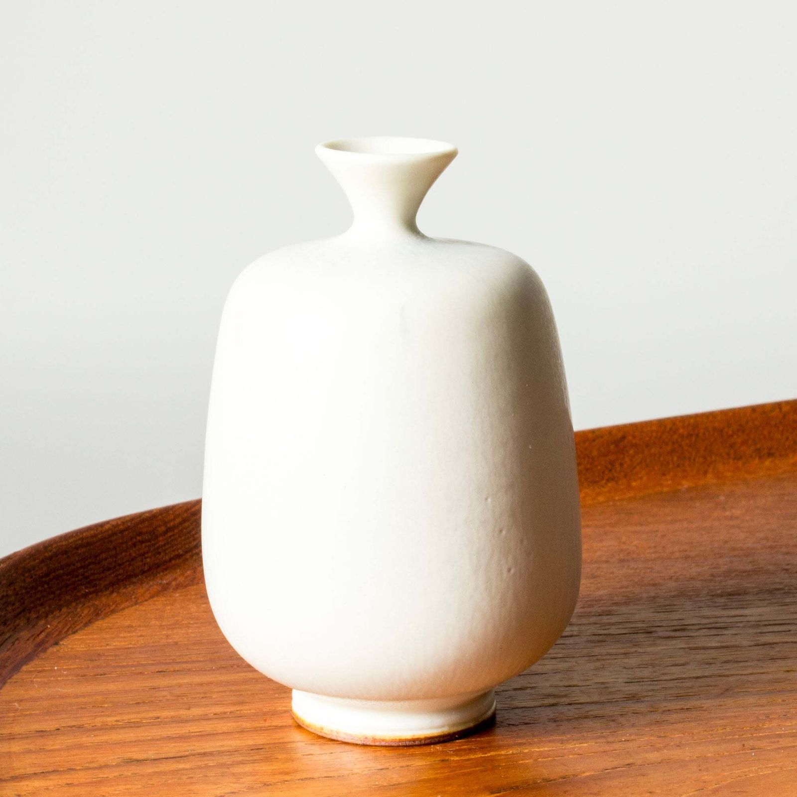 Midcentury Stoneware Vase By Berndt Friberg, Gustavsberg, Sweden, 1966 photo for sale