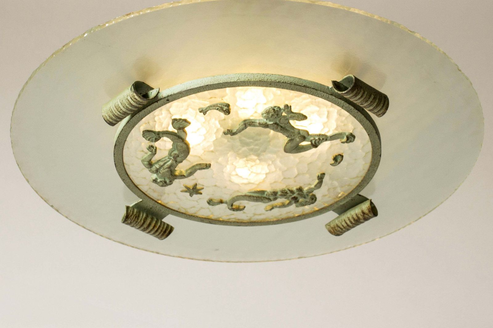 Swedish Grace plafondlamp van Bjerkås Armatur, Zweden, jaren 1940 photo vinterior