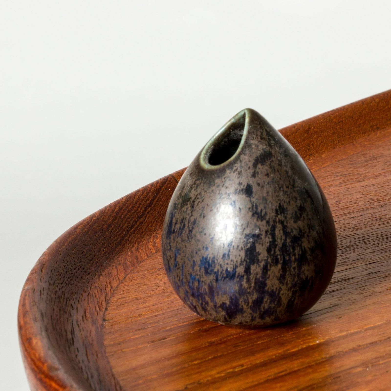 Stoneware "Gnurgla" Miniature Vase, Stig Lindberg, Gustavsberg, Sweden, 1950s photo Home Decor