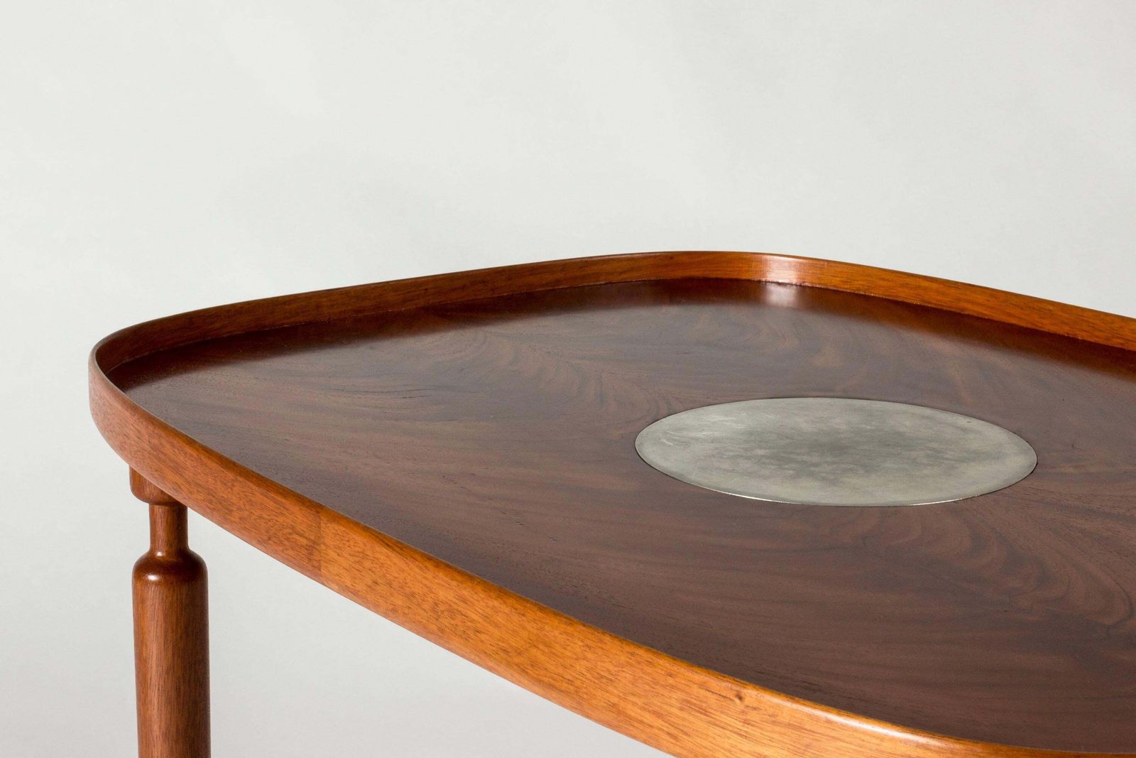 Midcentury Mahogany Side Table By Josef Frank, Svenskt Tenn, Sweden, 1950s photo 6416.0