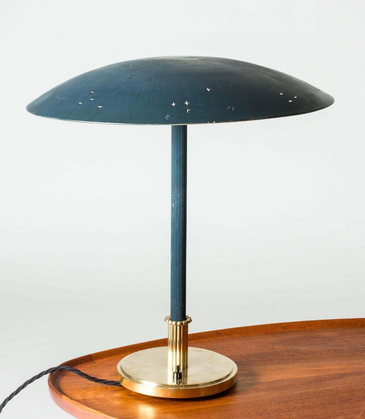 Swedish Modern Table Lamp By Harald Notini From Böhlmarks, Sweden 1940s photo furniture