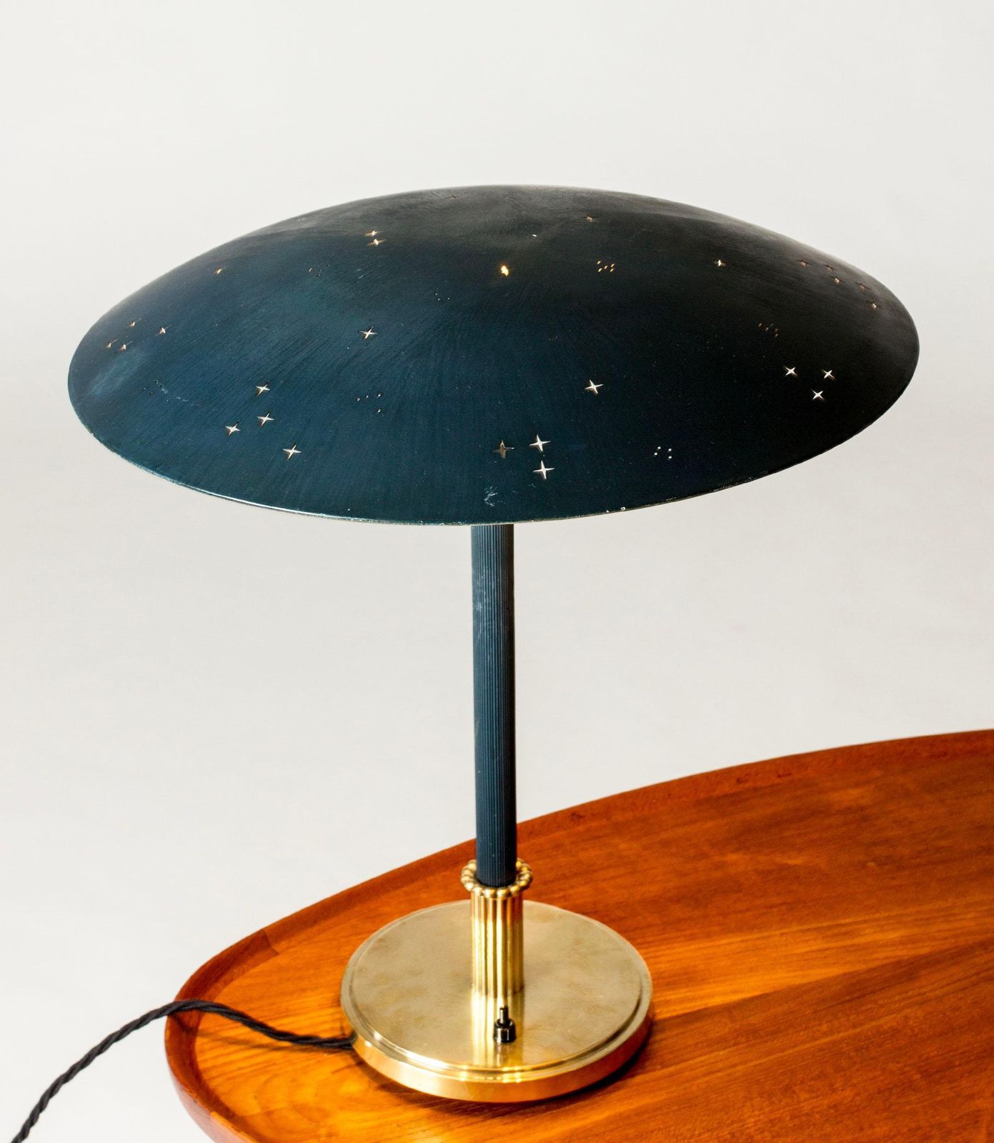 Swedish Modern Table Lamp By Harald Notini From Böhlmarks, Sweden 1940s photo vinterior