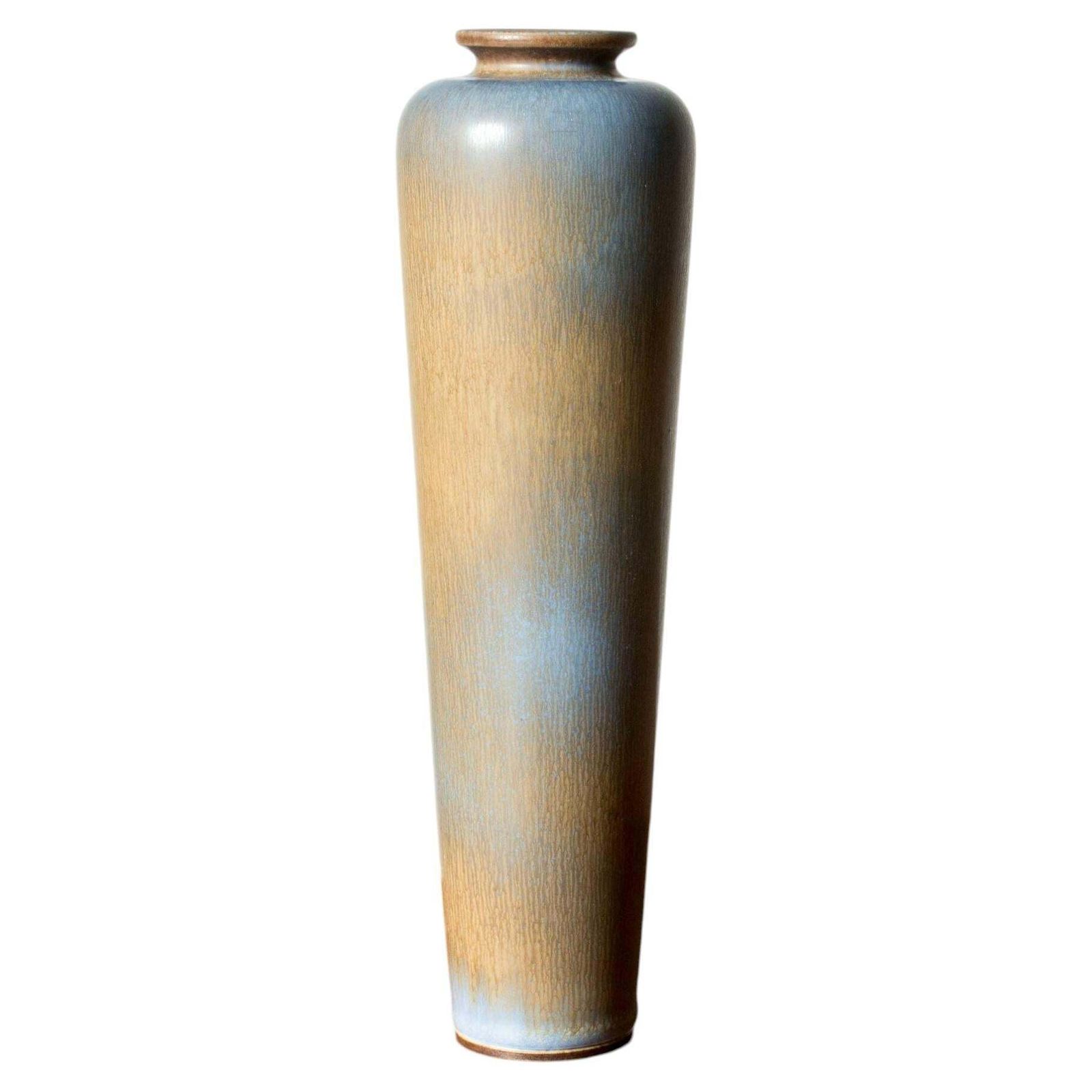 Midcentury Stoneware Vase By Berndt Friberg, Gustavsbergs Studio, Sweden, 1955