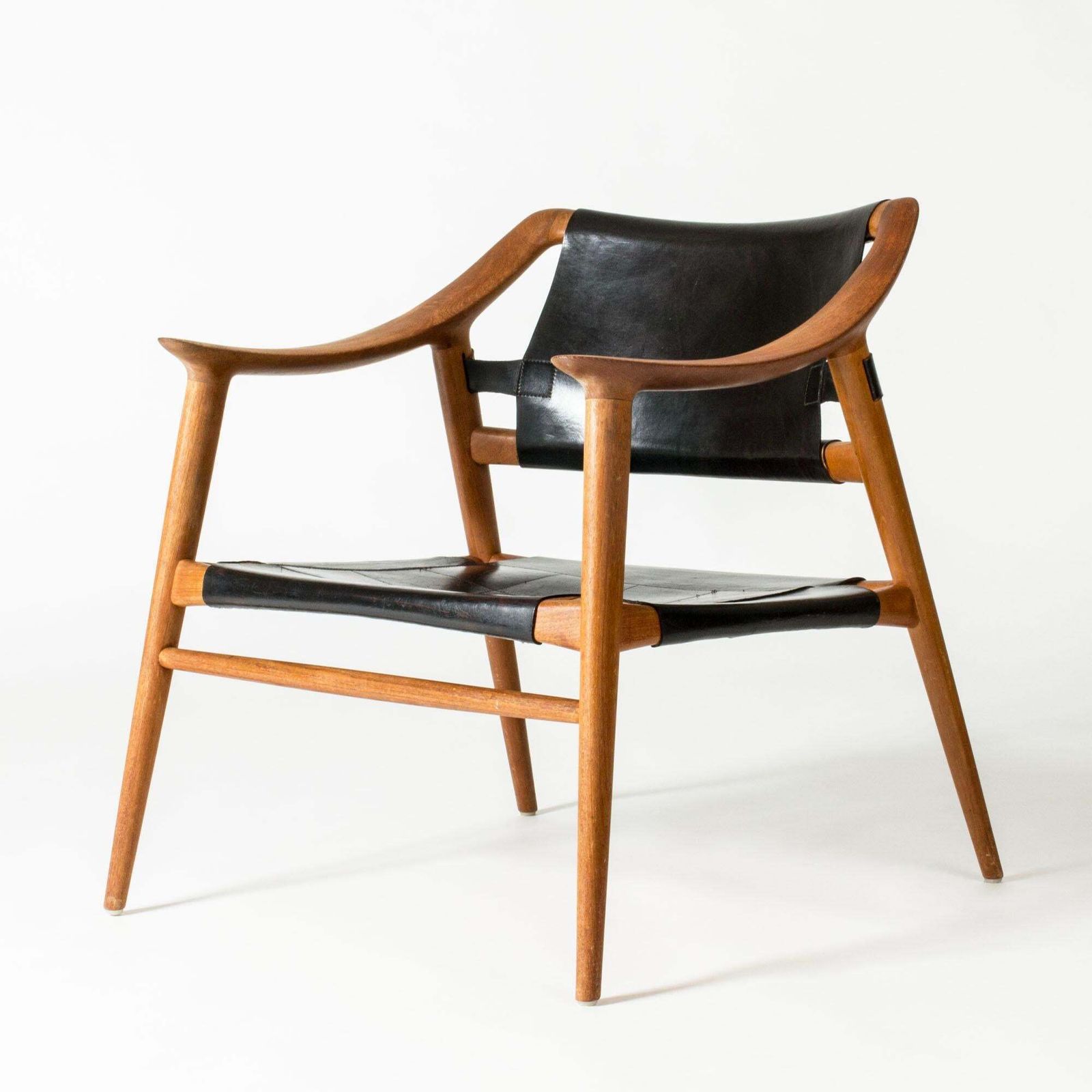 Mid-century teakhouten lounge chair van Rastad & Relling, Gustav Bahus, Noorwegen, jaren 1950 photo for sale