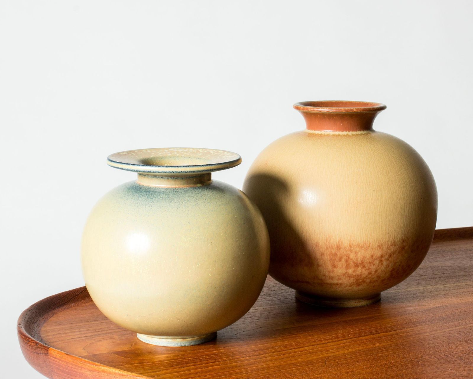 Vase en grès mid-century par Gunnar Nylund, Rörstrand Ateljé, Suède, années 1940 photo 1636.0