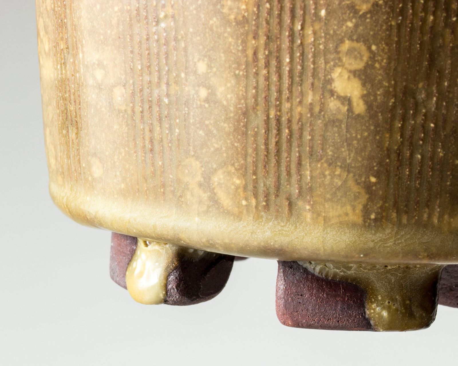 Stoneware "Farsta" vaas van Wilhelm Kåge, Gustavsbergs Studio, Zweden, 1952 photo vintage