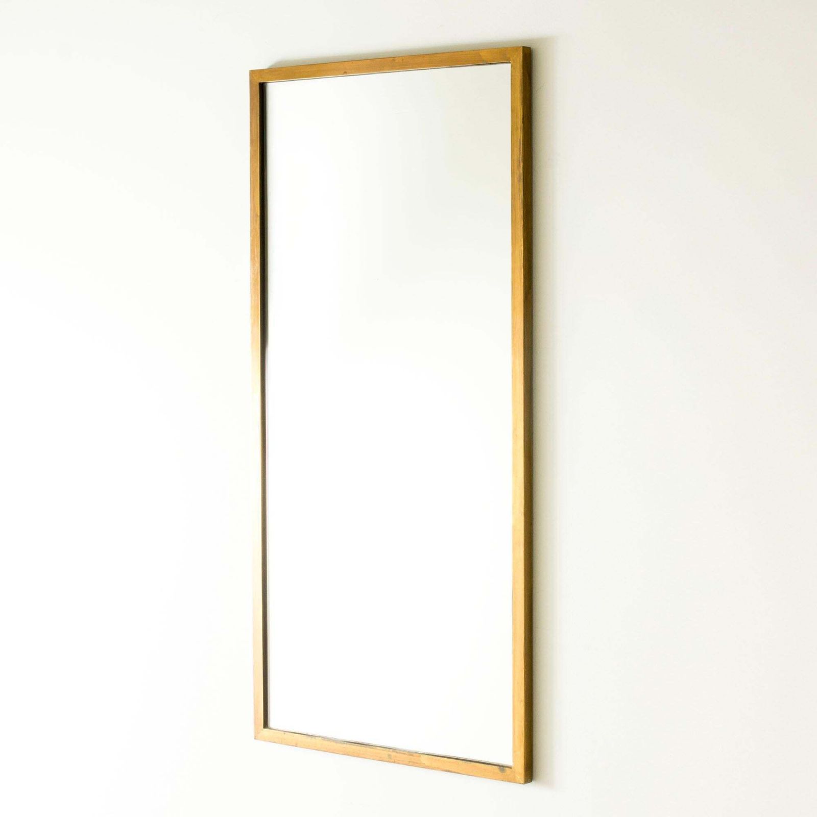 Zweeds Modern messing wandspiegel, jaren 1940/50 photo furniture