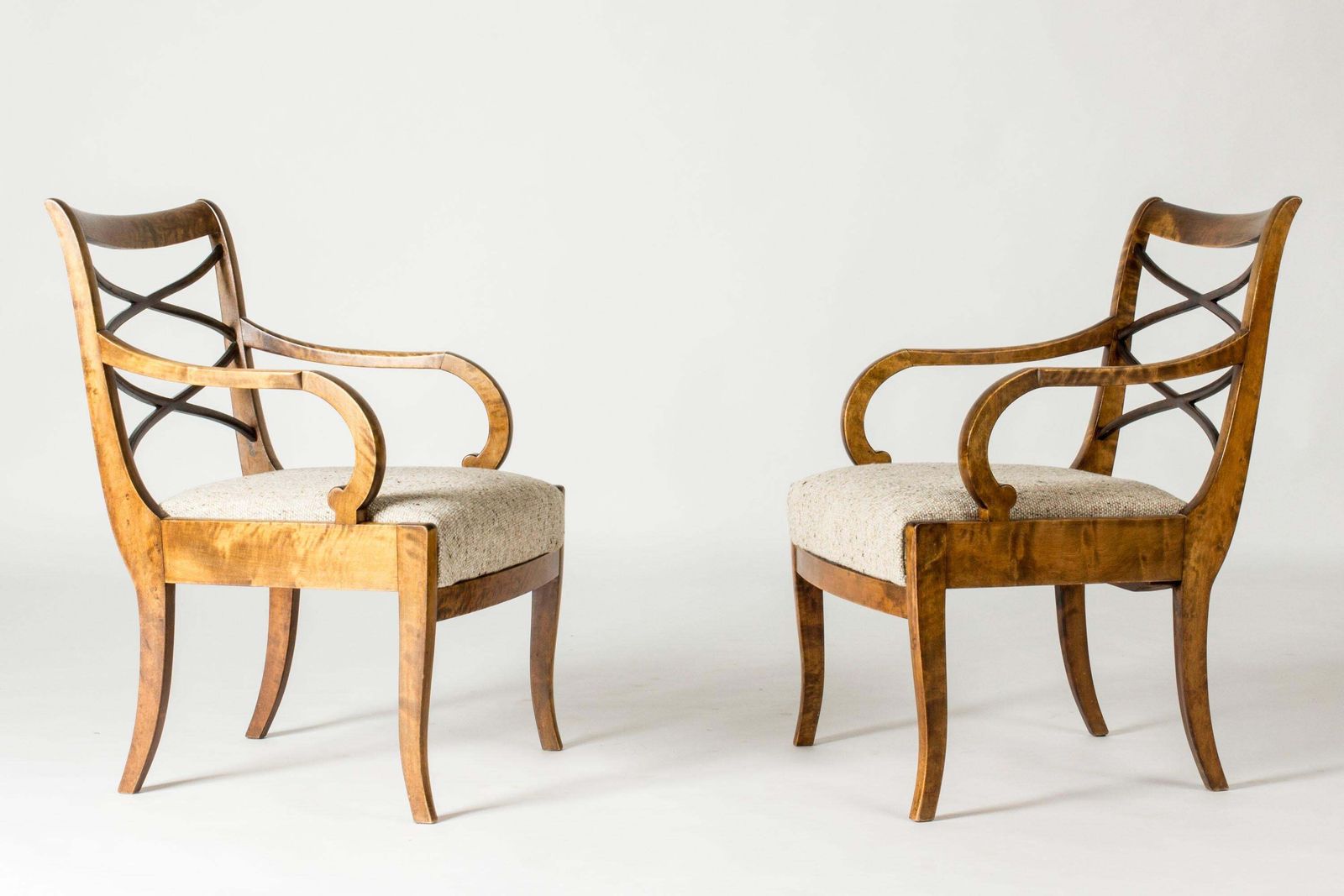 Paire de fauteuils Swedish Grace par Carl Malmsten, Bodafors, années 1920 photo Mobilier
