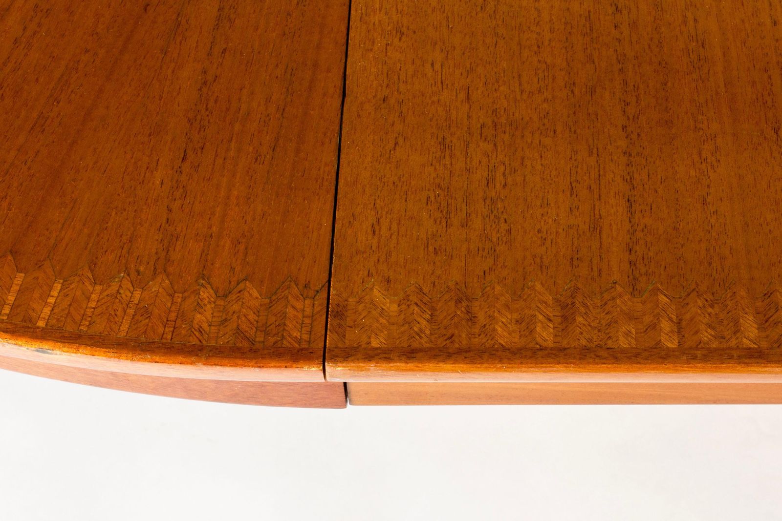 Table à manger suédoise moderne en acajou par Carl Axel Acking, années 1940 photo vintage